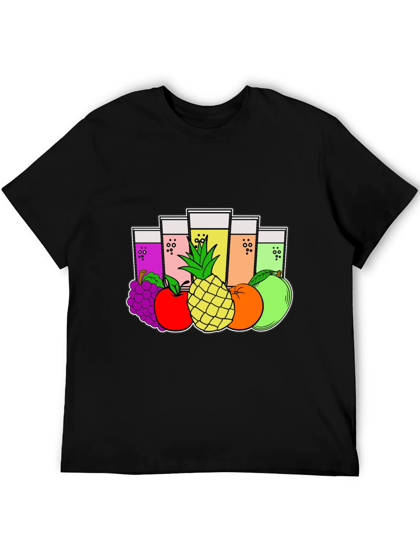 Fruity Juice Graphic Tee - Black T-Shirt