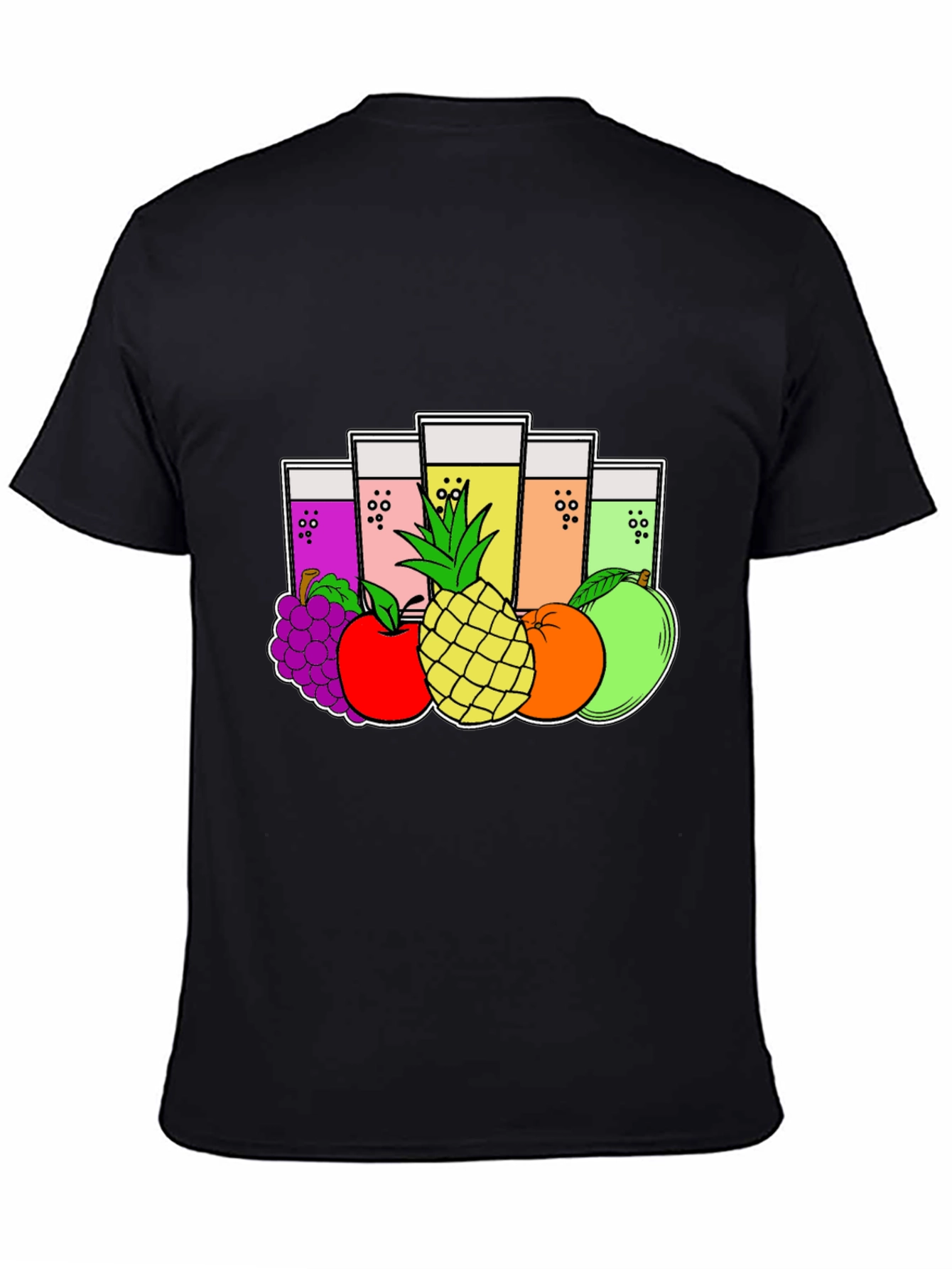 Fruity Juice Graphic Tee - Black T-Shirt