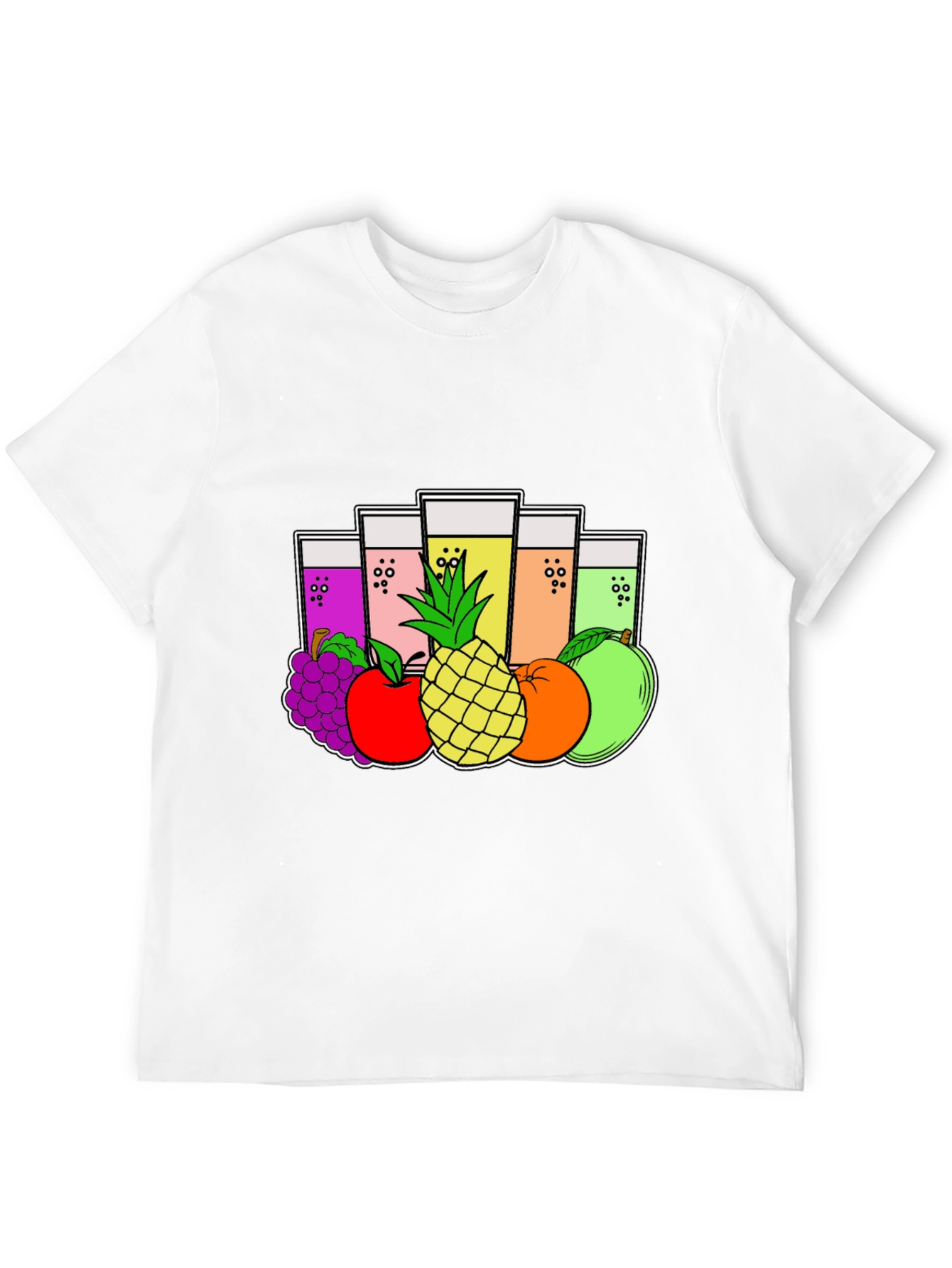 Fruity Juice Graphic Tee - Black T-Shirt