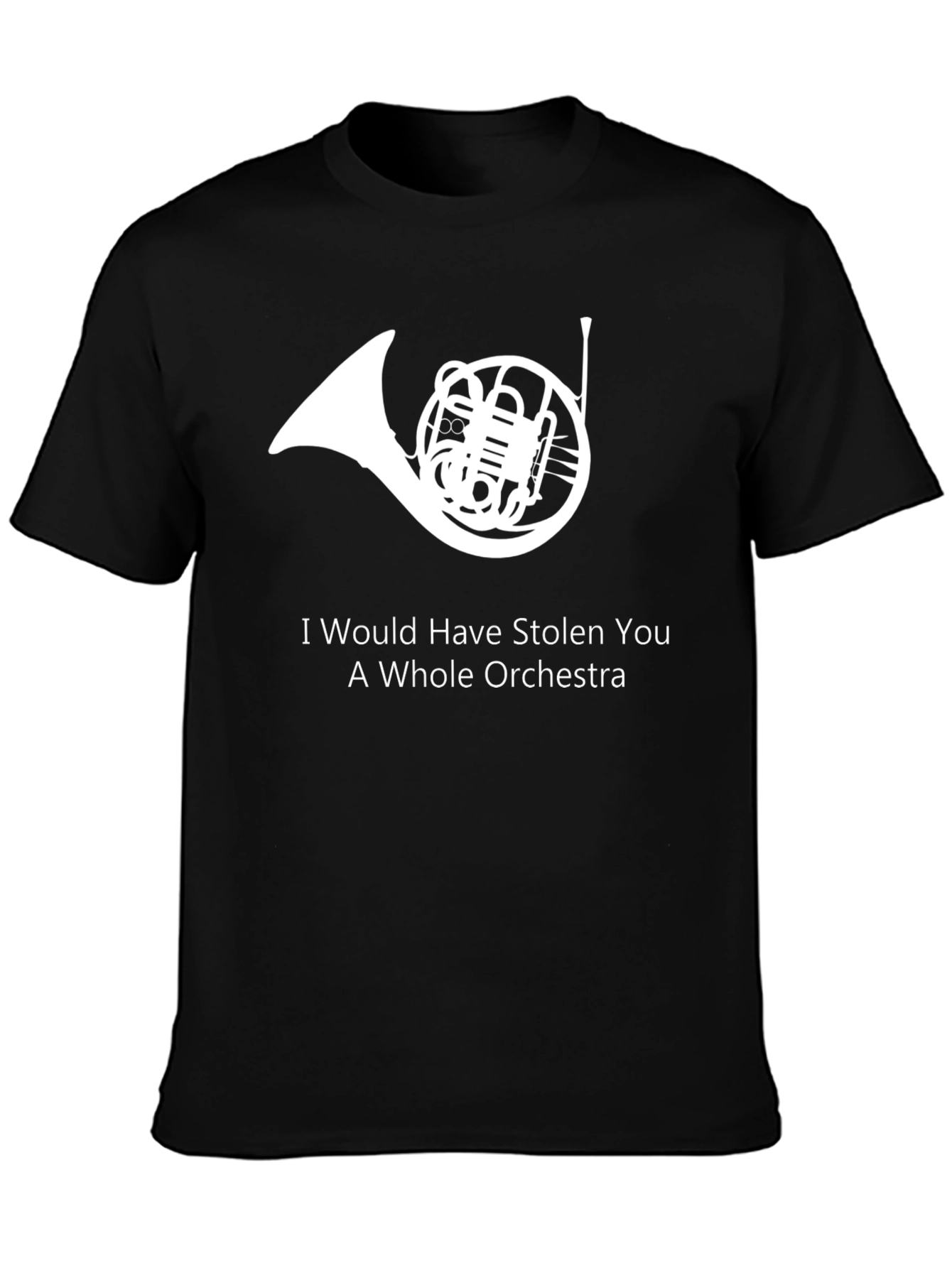 Orchestra Horn Black T-Shirt