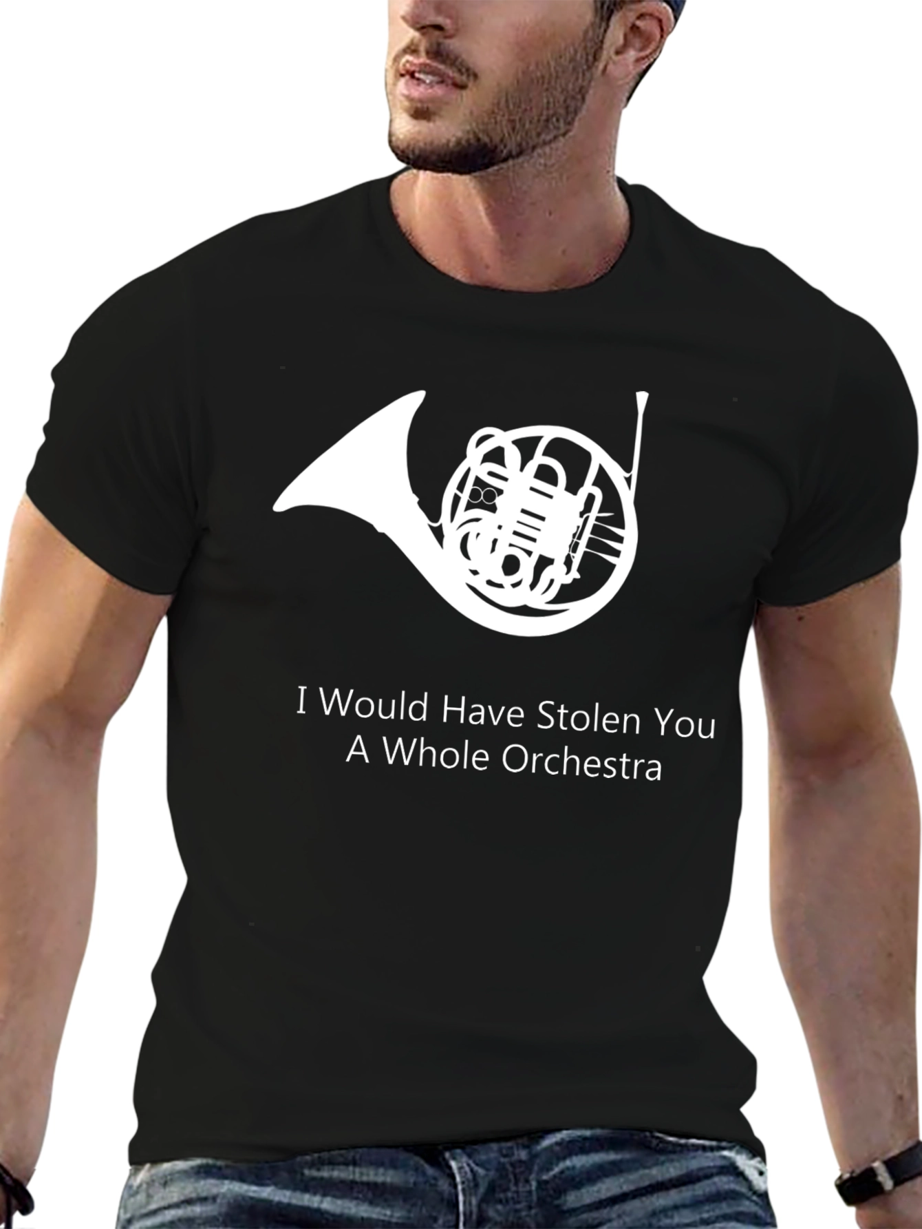 Orchestra Horn Black T-Shirt