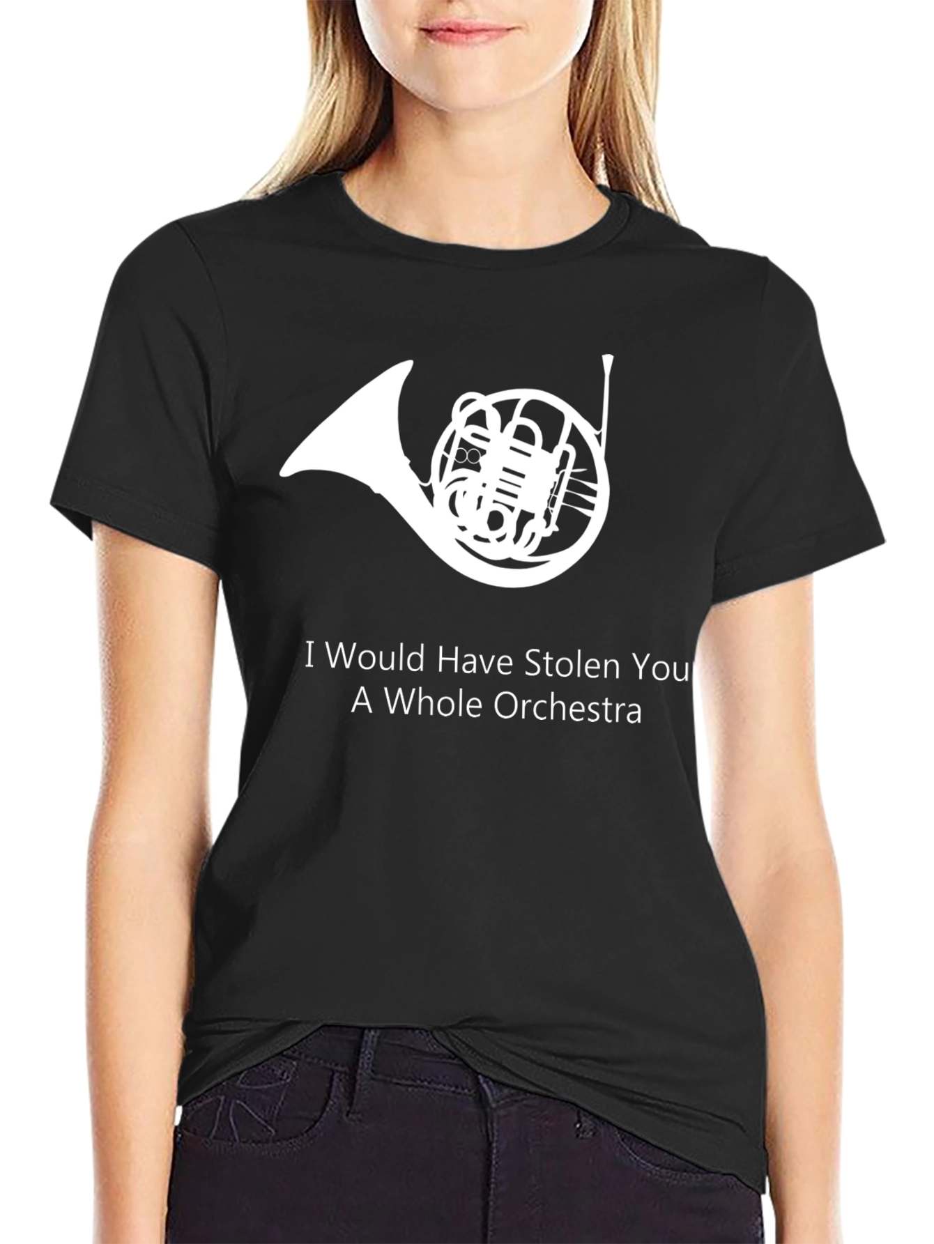 Orchestra Horn Black T-Shirt