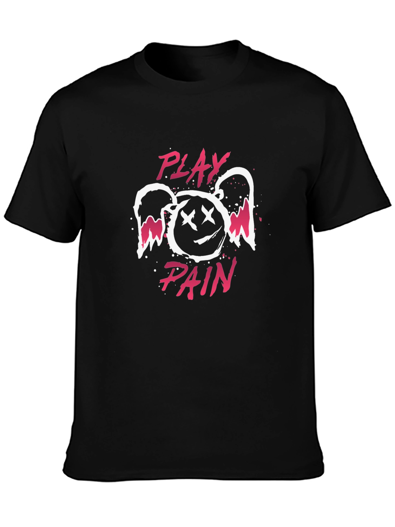 Play Pain Graphic Tee - Black Unisex T-Shirt
