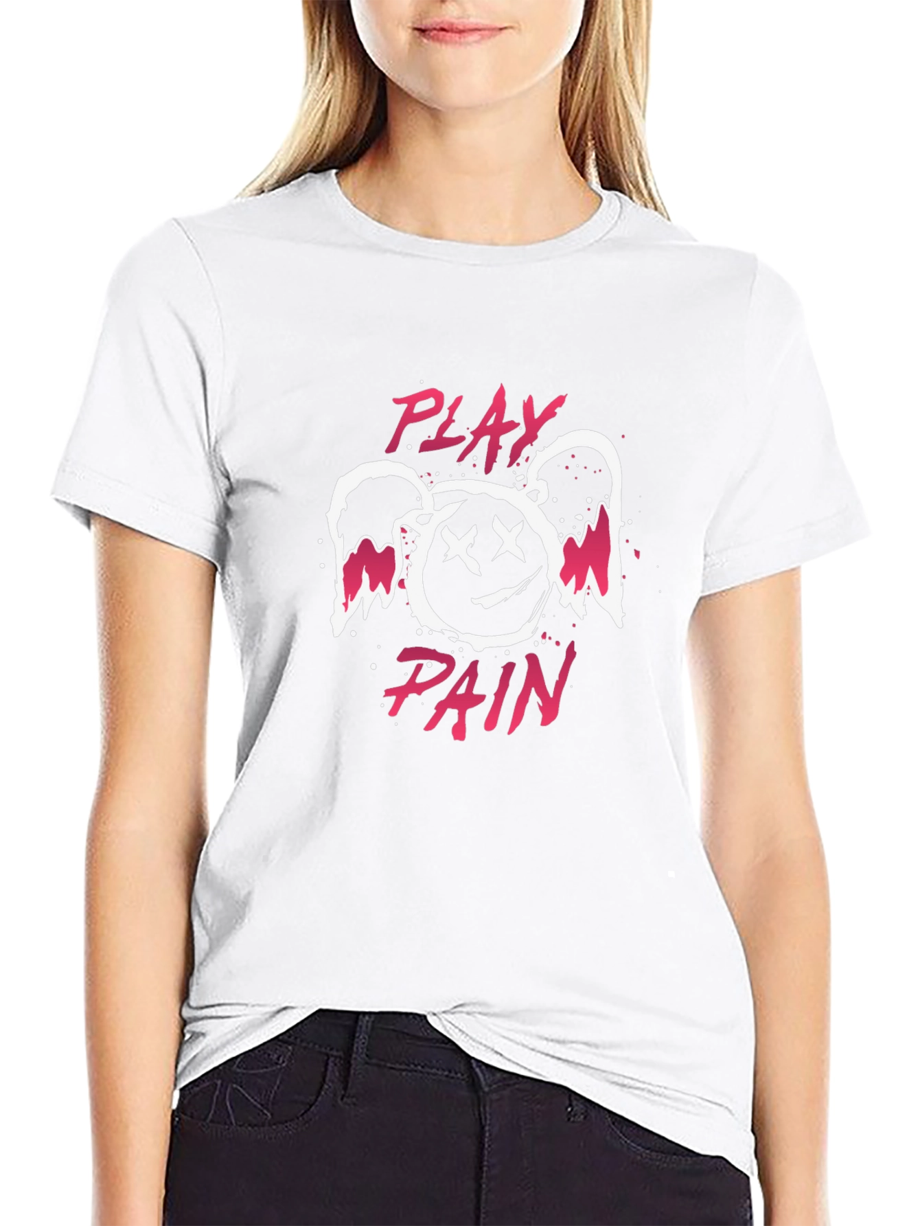 Play Pain Graphic Tee - Black Unisex T-Shirt