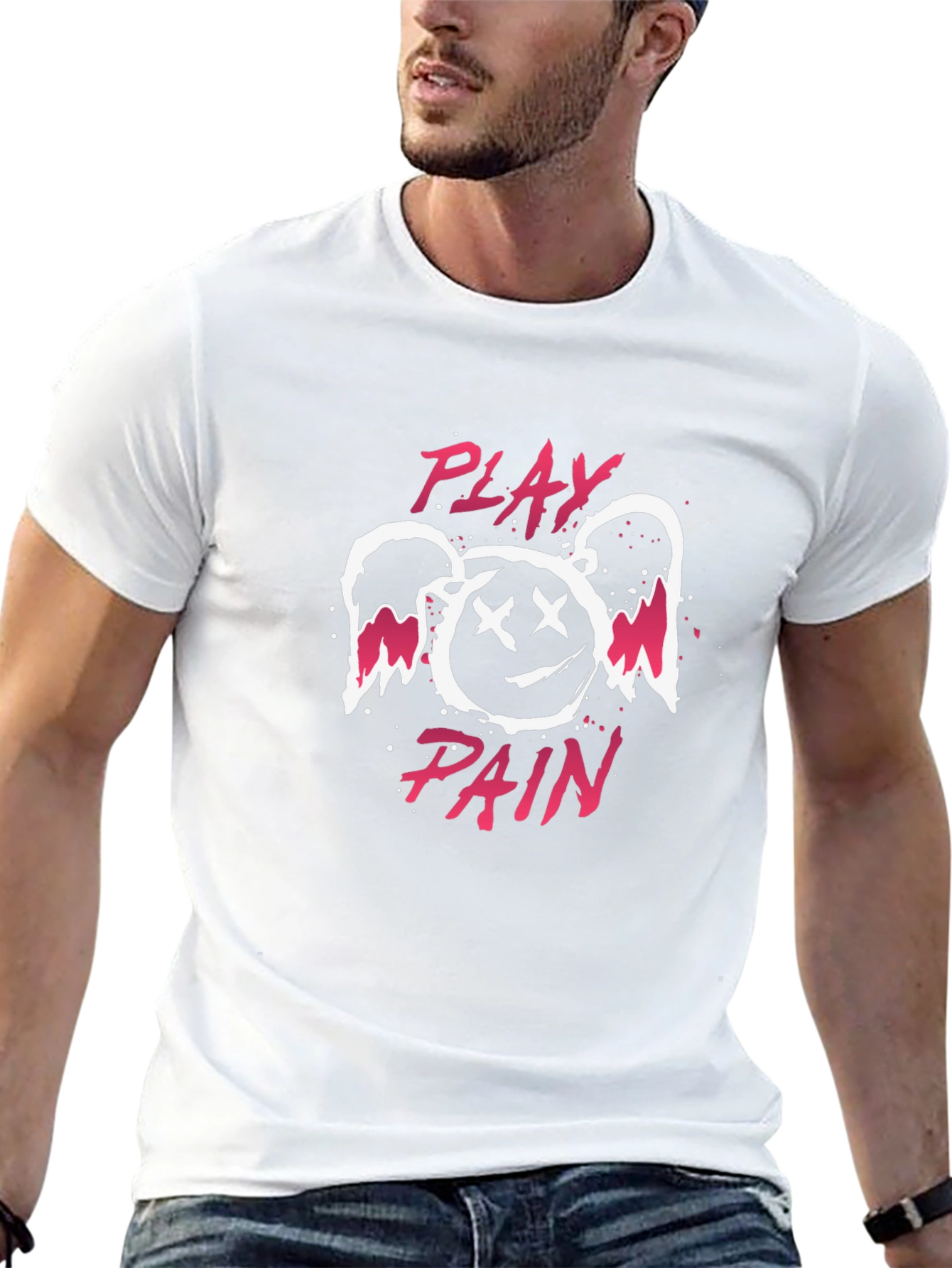 Play Pain Graphic Tee - Black Unisex T-Shirt