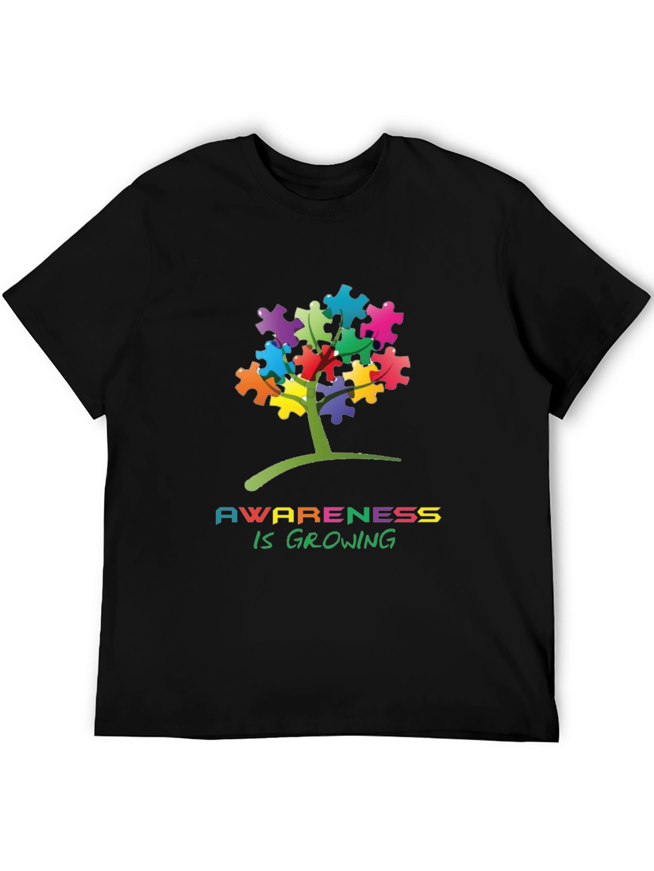 Autism Awareness Puzzle Tree T-Shirt