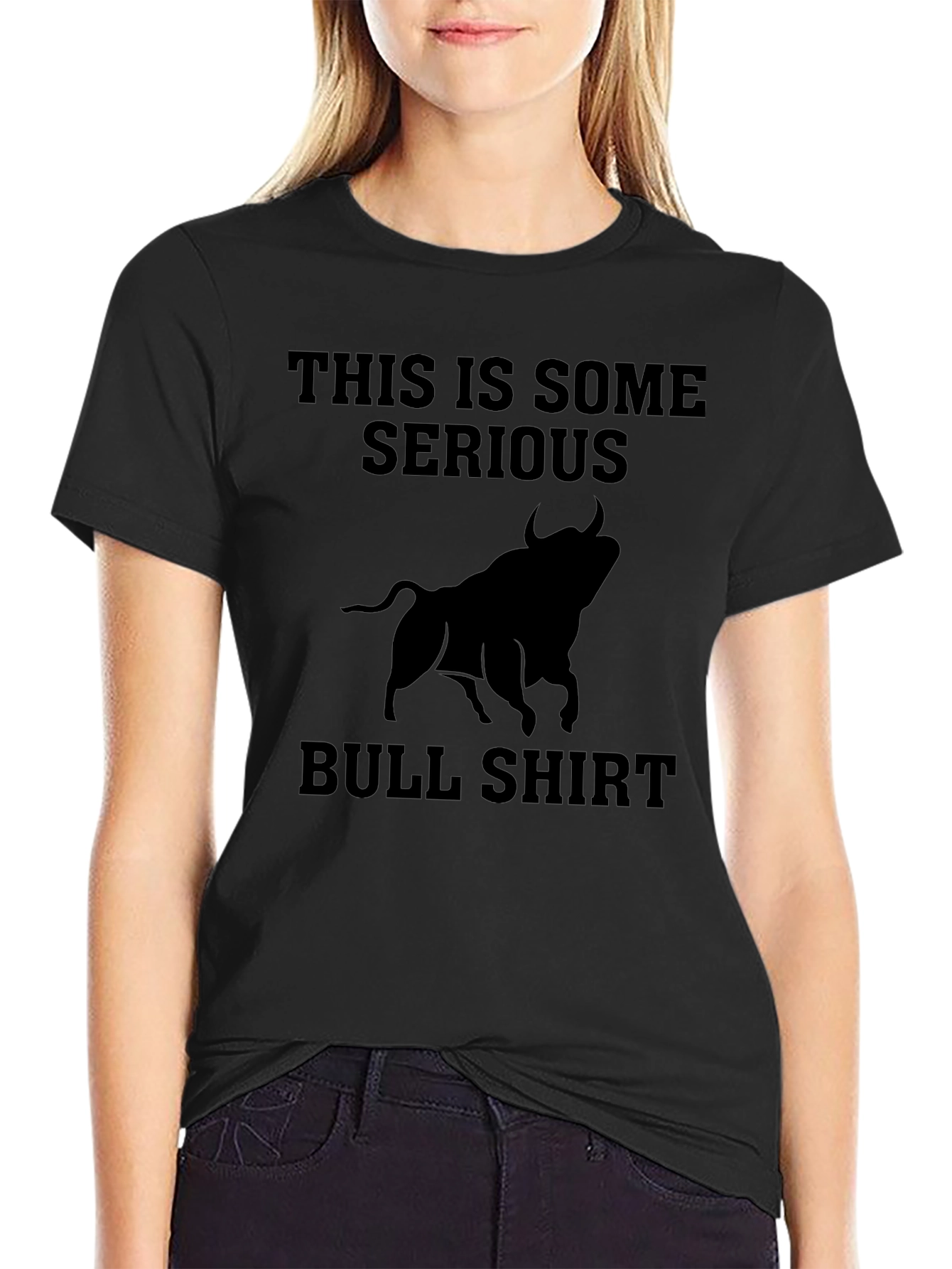 Serious Bull Shirt - Funny Graphic Tee