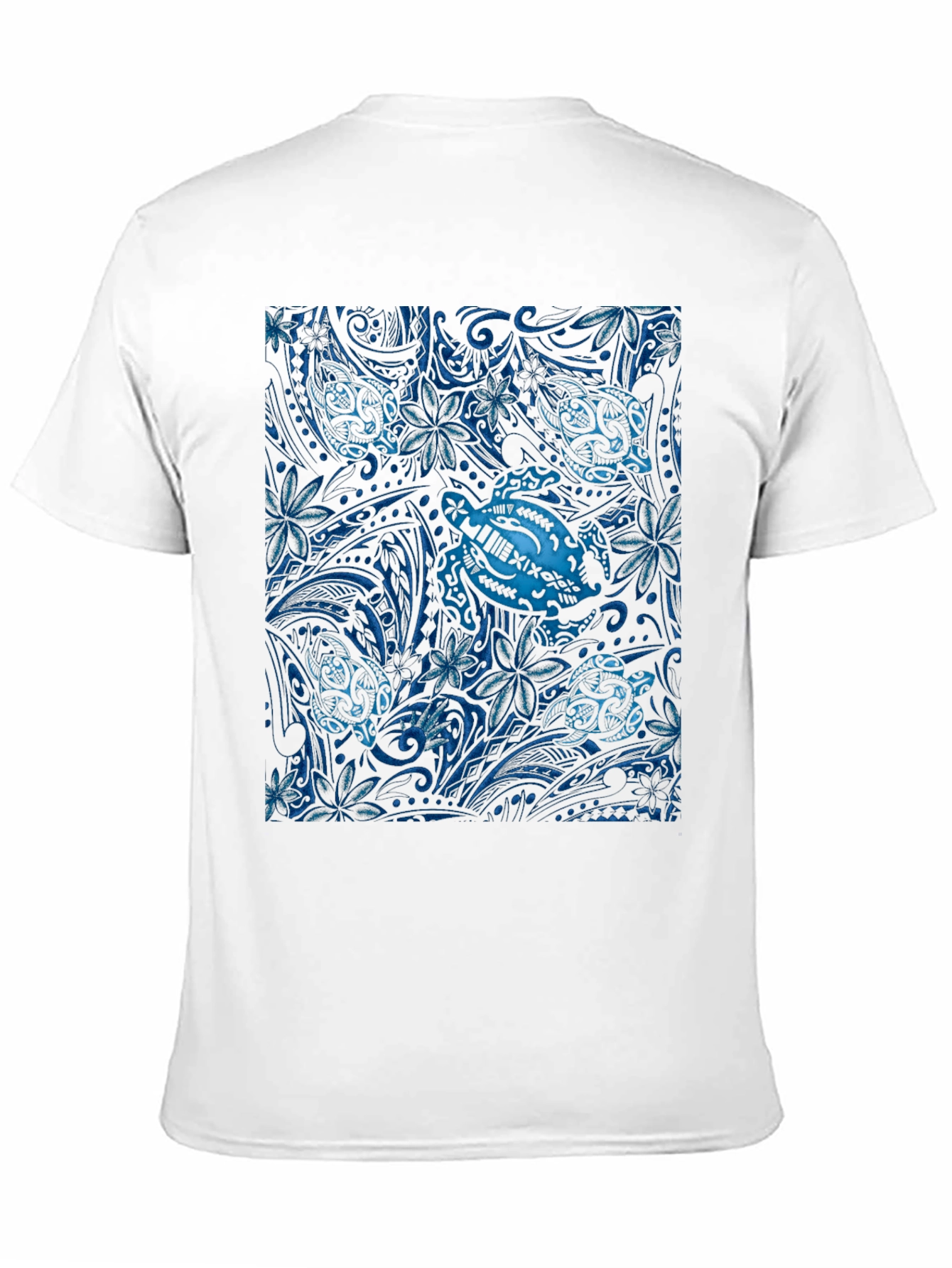 Turtle Print Black T-Shirt
