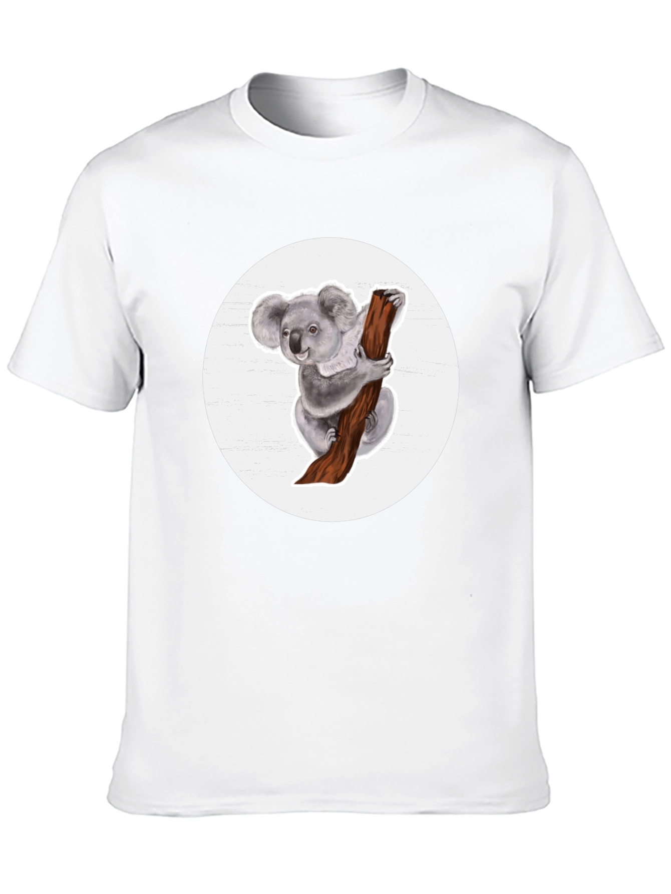 Koala Bear Graphic T-Shirt - Black Cotton Blend