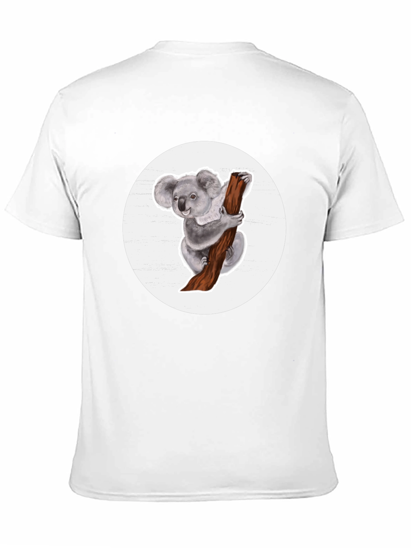 Koala Bear Graphic T-Shirt - Black Cotton Blend