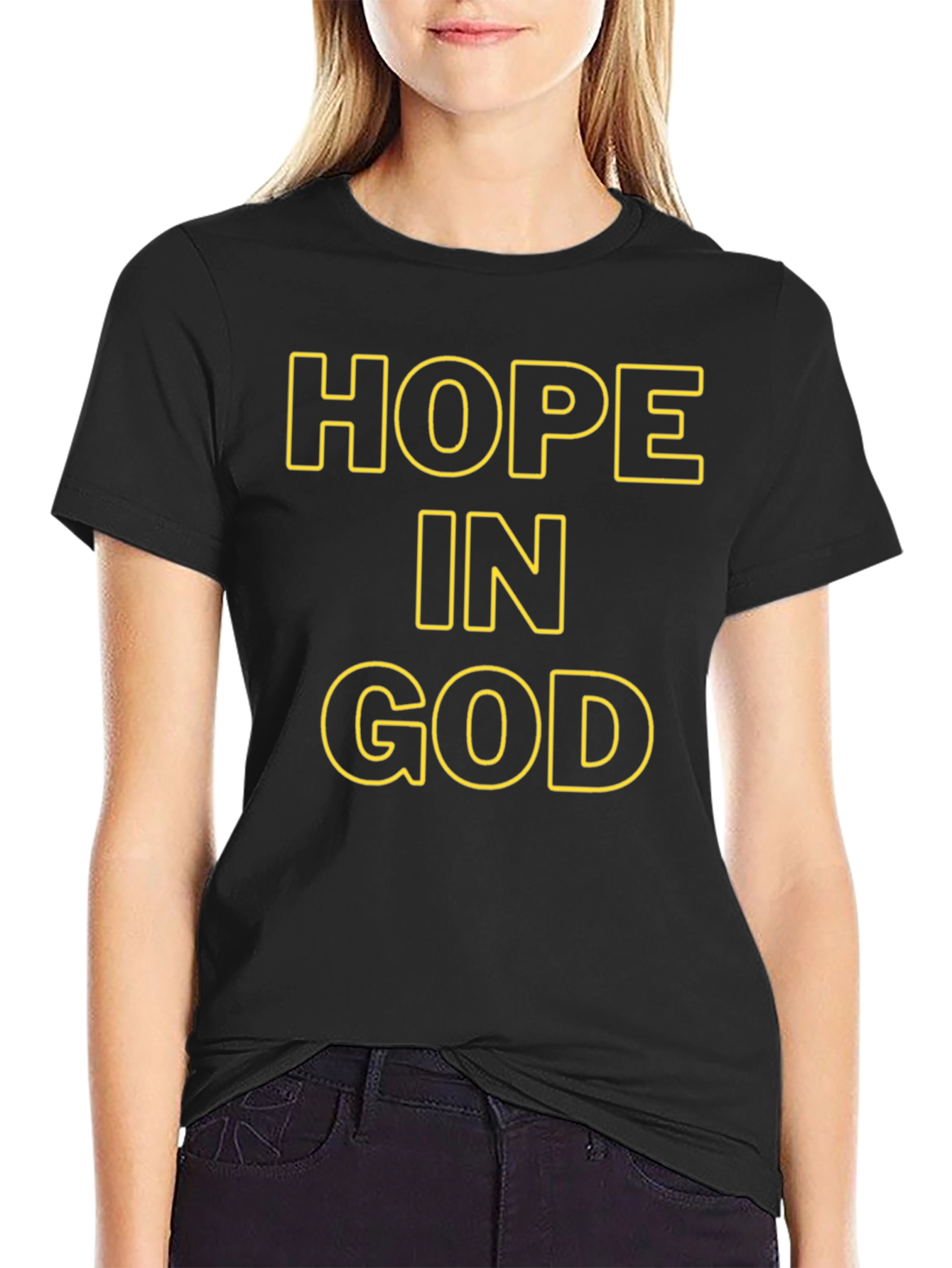 Hope In God Black T-Shirt