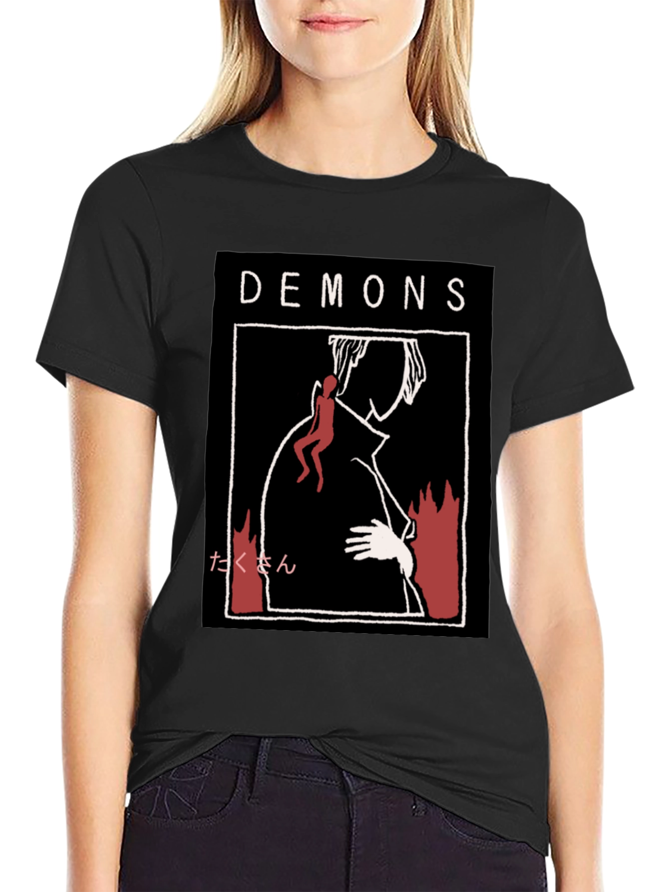 Demons Graphic Print T-Shirt