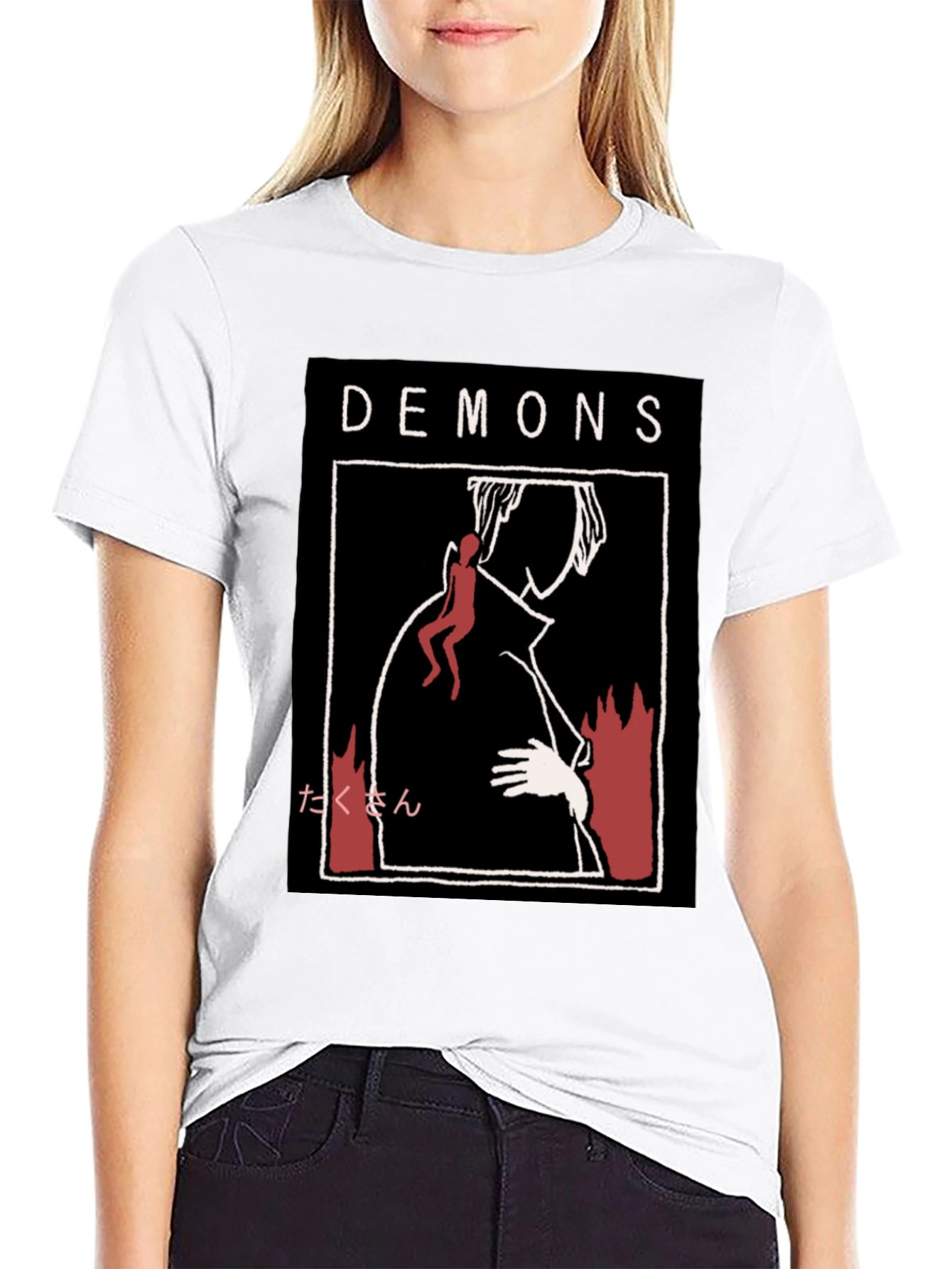 Demons Graphic Print T-Shirt