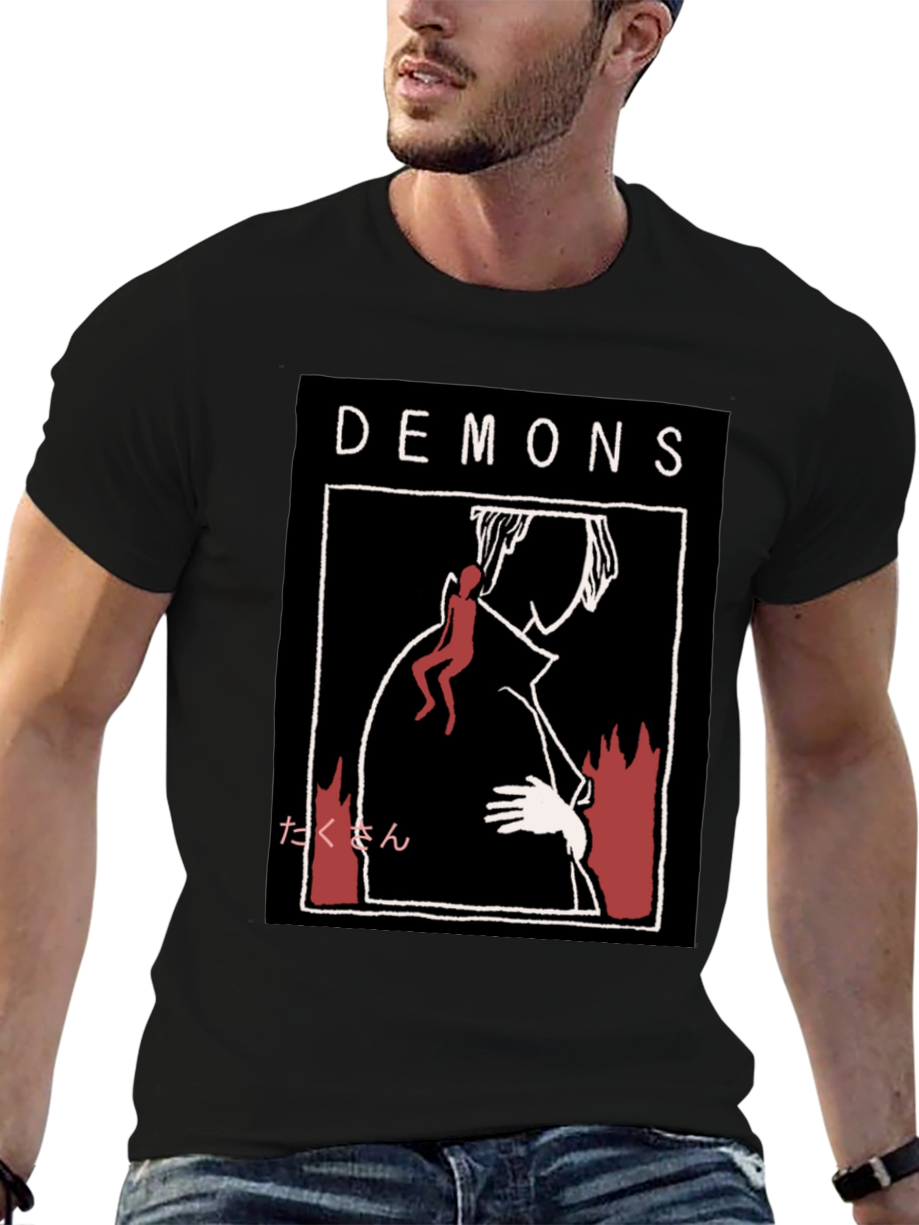 Demons Graphic Print T-Shirt