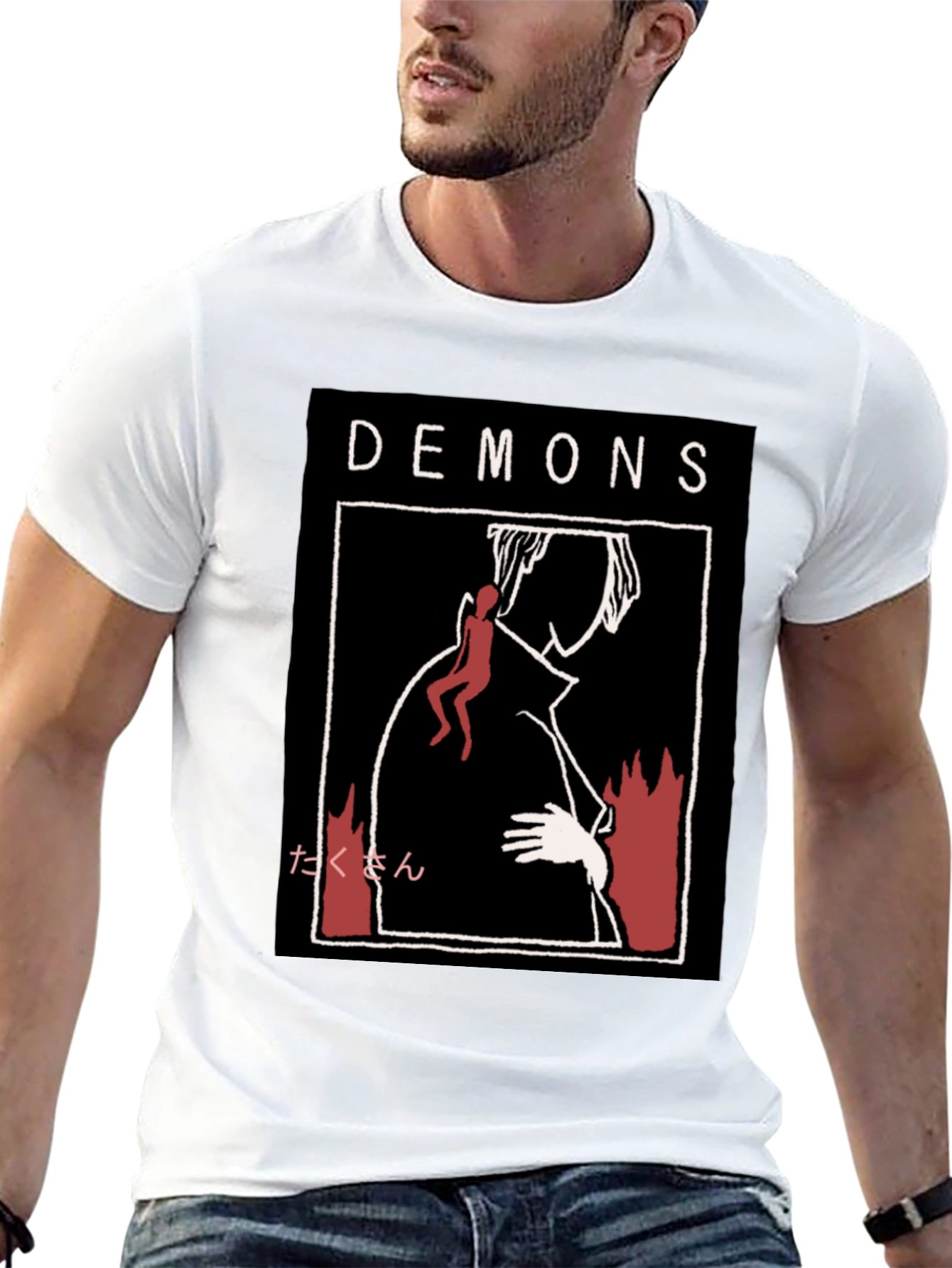 Demons Graphic Print T-Shirt