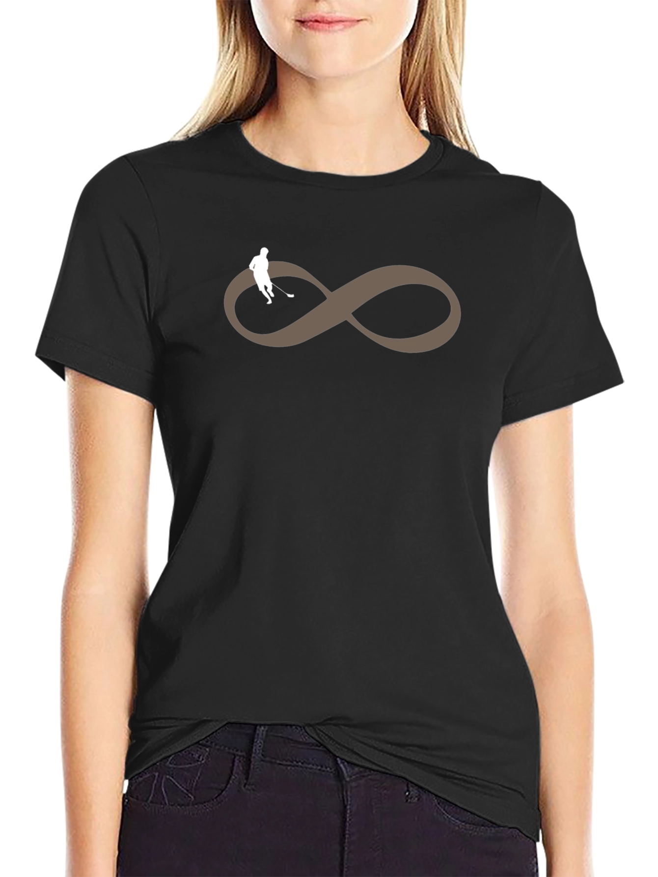 Hockey Infinity Symbol Graphic Tee - Soft Cotton Blend