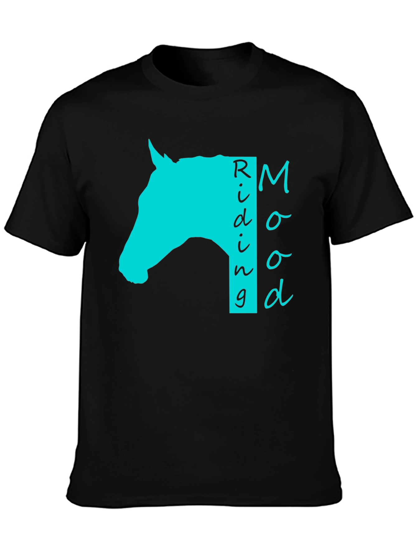 Riding Mood Tee - Equestrian Lifestyle Black T-Shirt