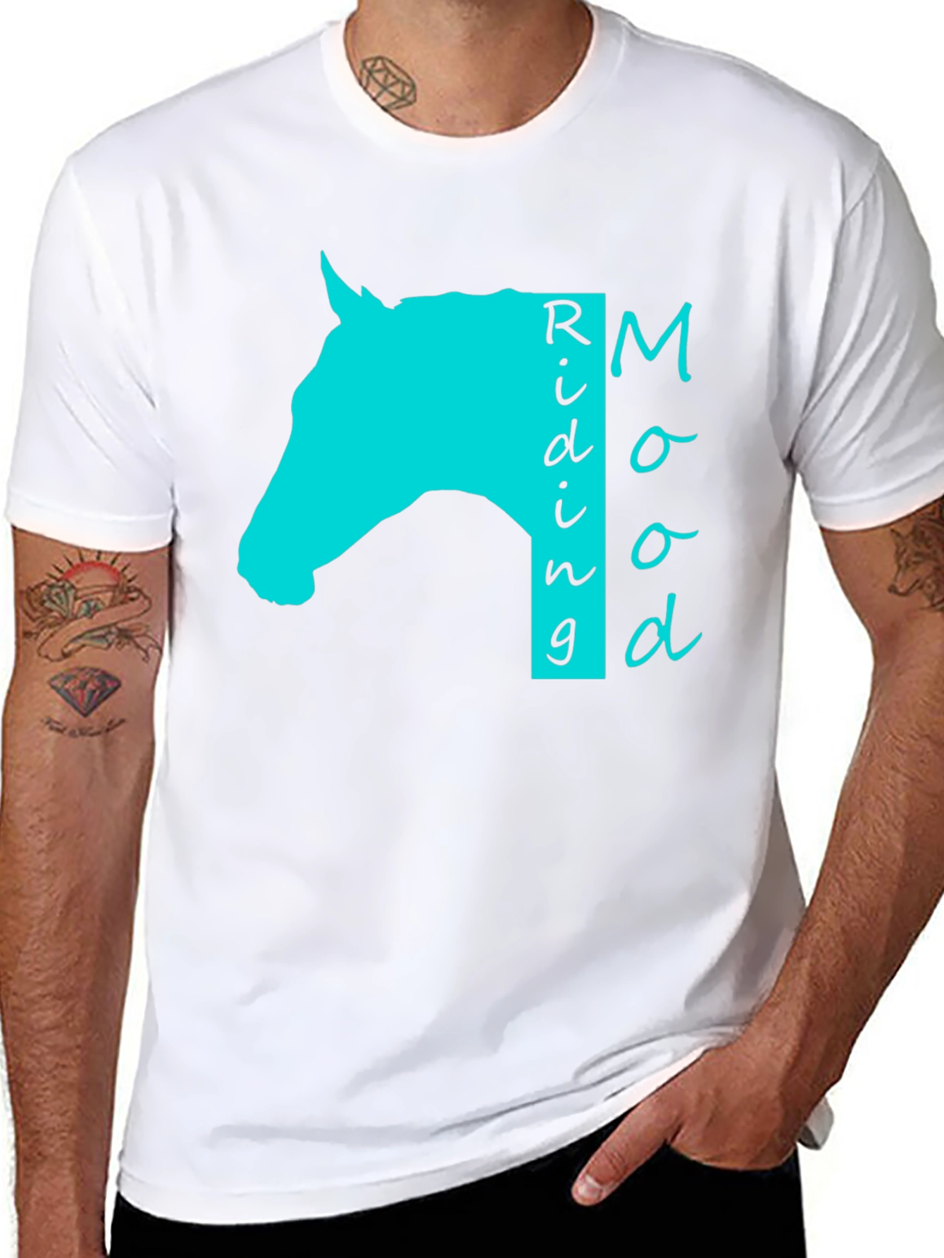 Riding Mood Tee - Equestrian Lifestyle Black T-Shirt