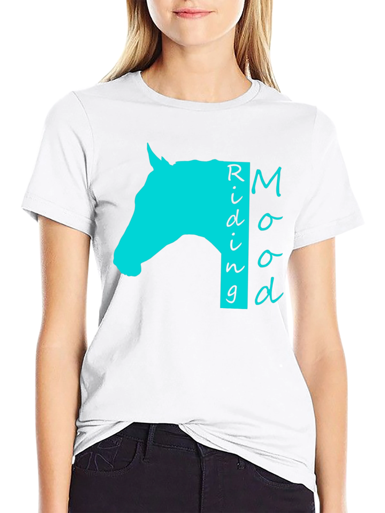 Riding Mood Tee - Equestrian Lifestyle Black T-Shirt