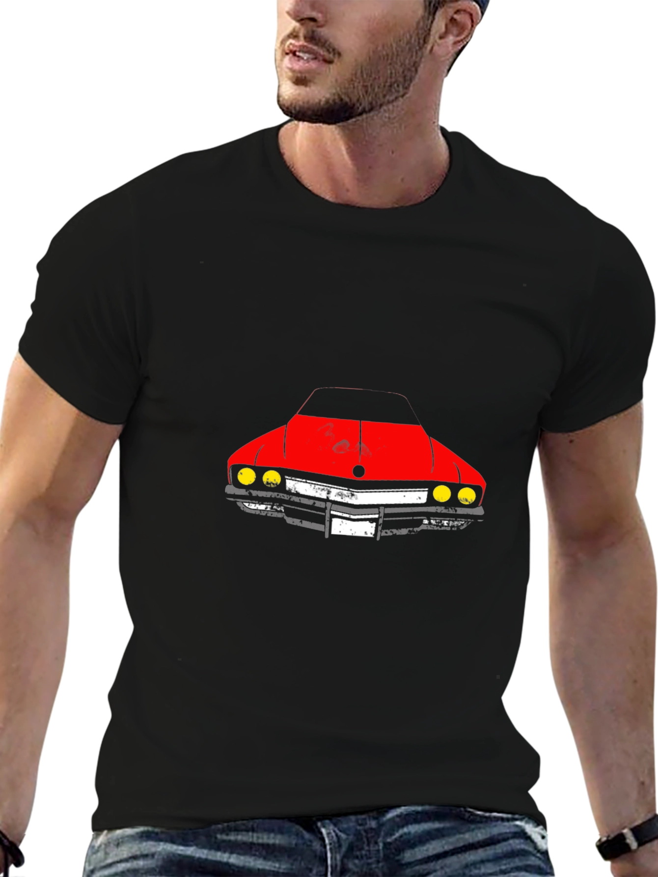Classic Car Graphic Tee - Black