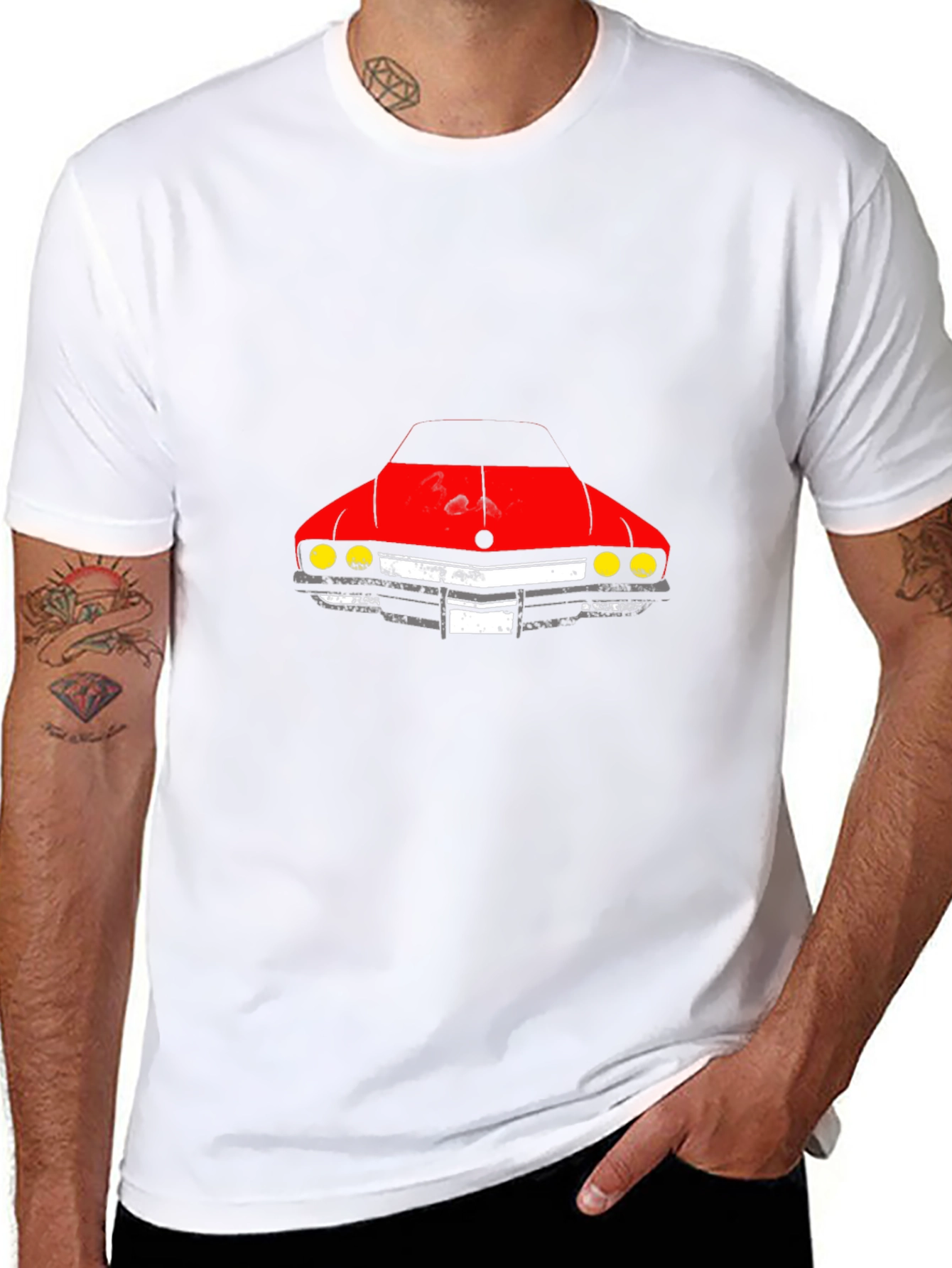 Classic Car Graphic Tee - Black