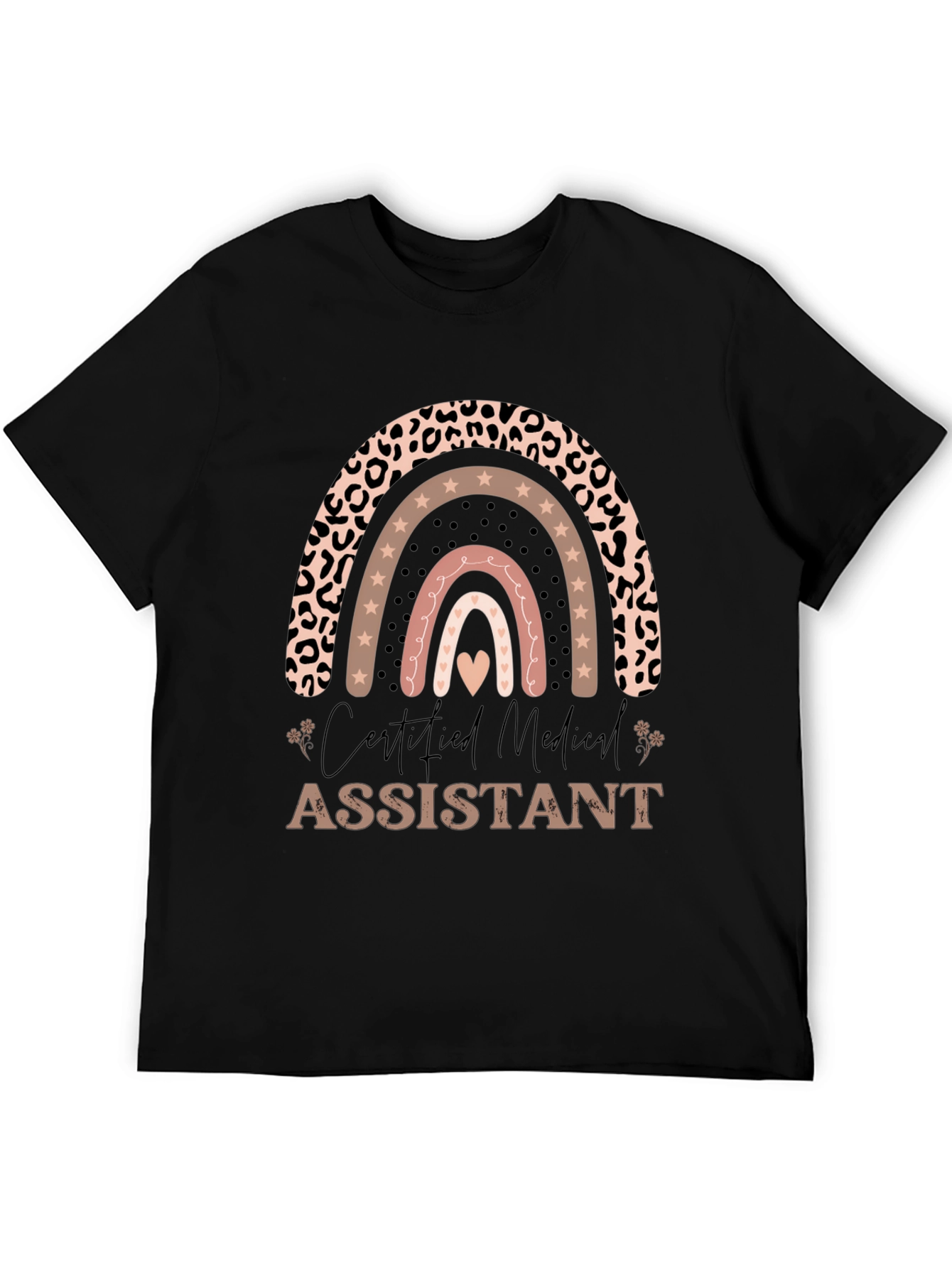 Certified Medical Assistant Rainbow Graphic Tee
