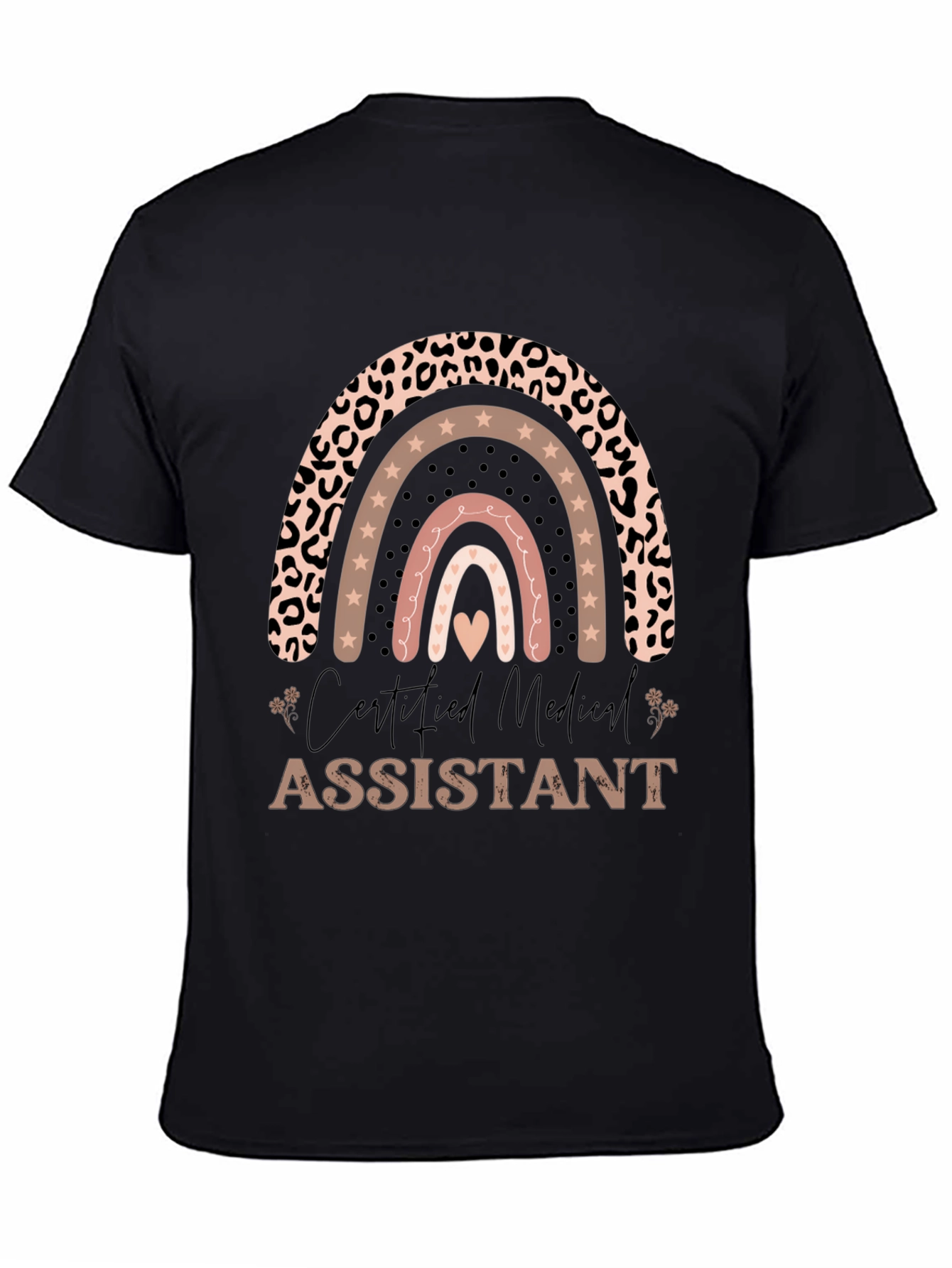 Certified Medical Assistant Rainbow Graphic Tee