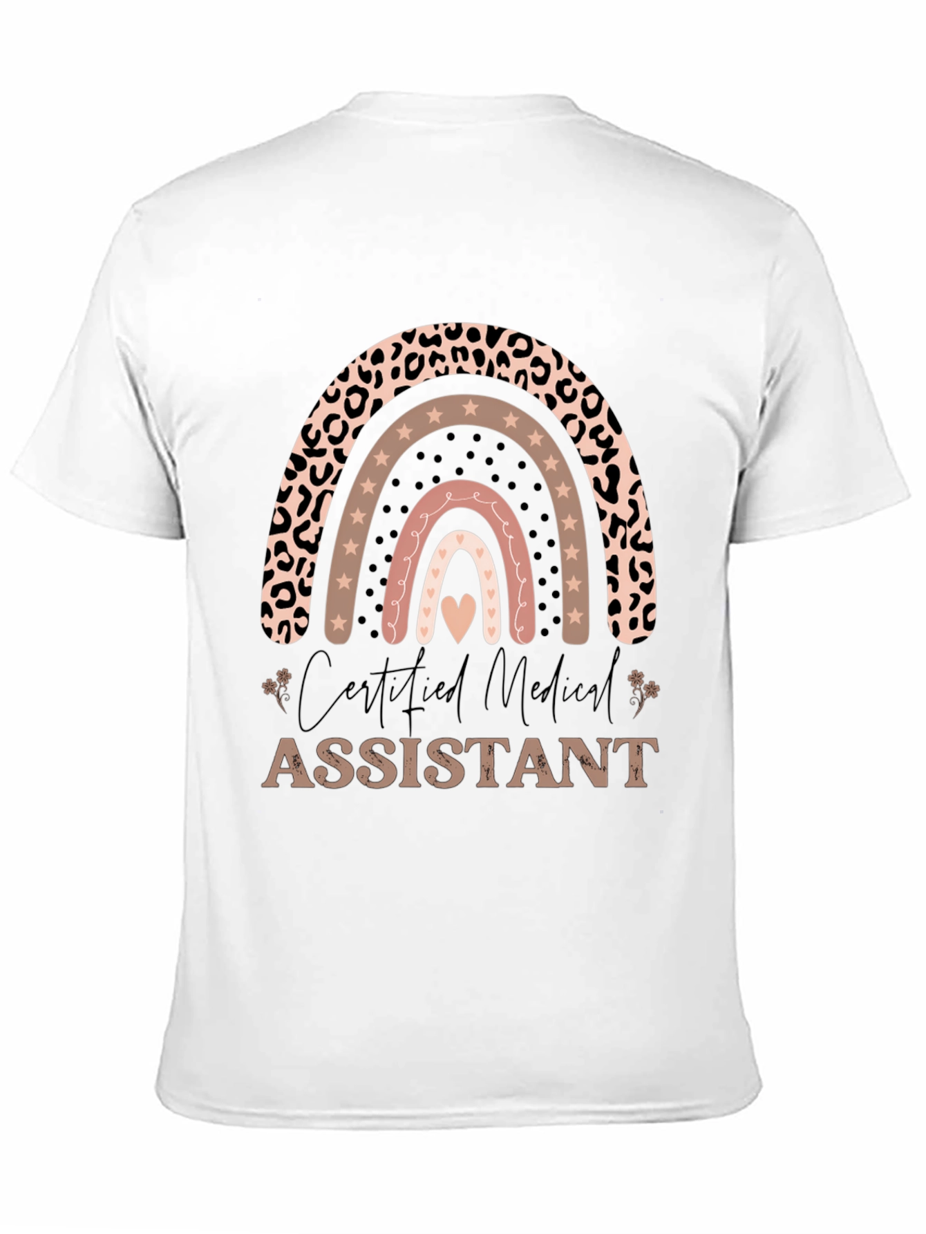 Certified Medical Assistant Rainbow Graphic Tee