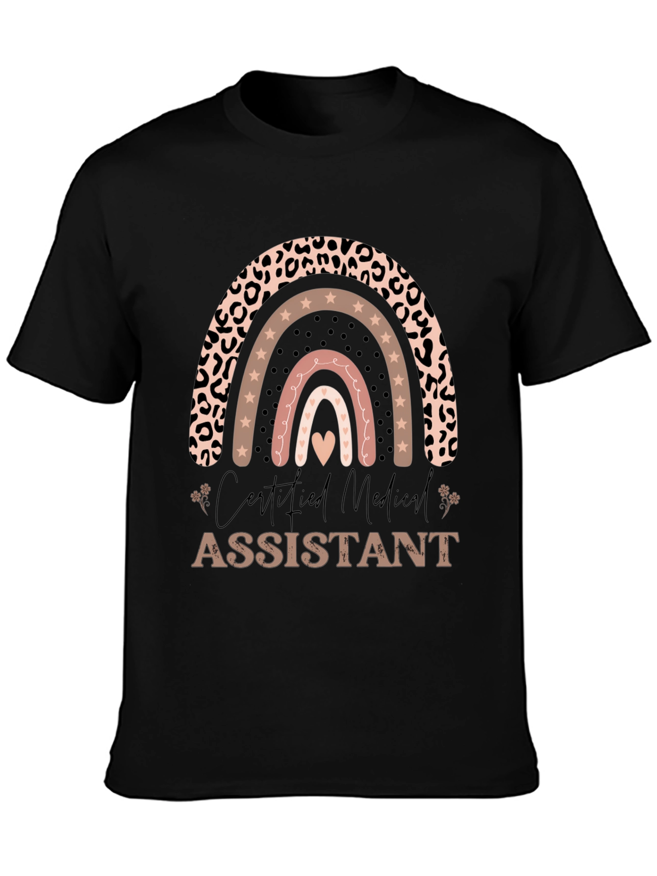Certified Medical Assistant Rainbow Graphic Tee