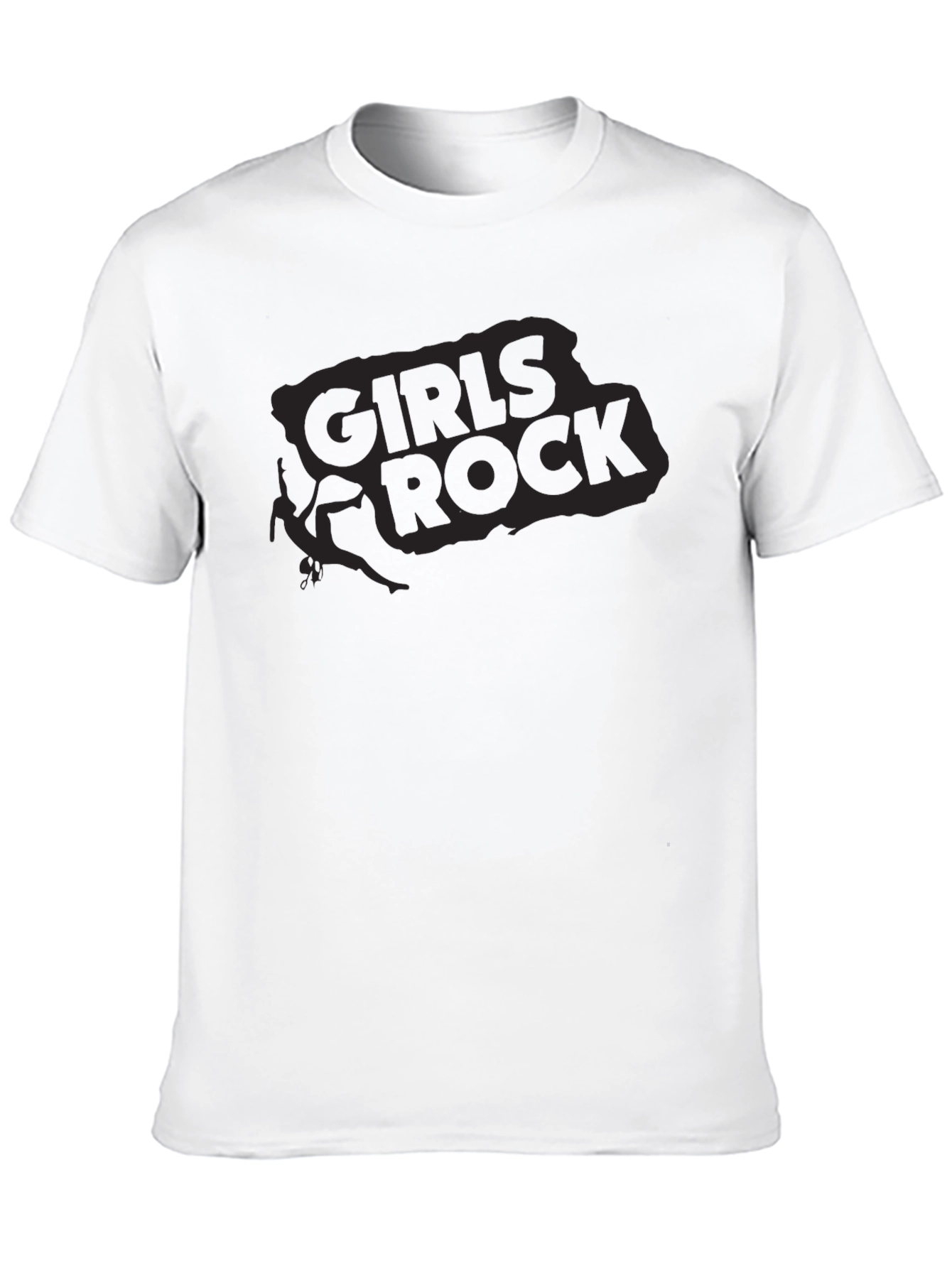 Girls Rock Graphic Tee - Black Cotton