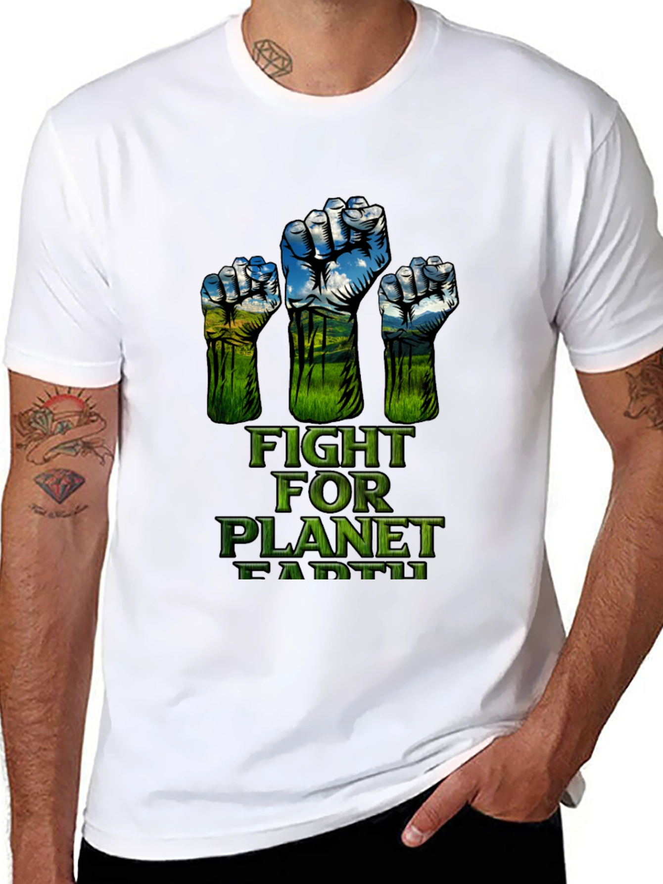 Fight for Planet Earth Graphic T-Shirt