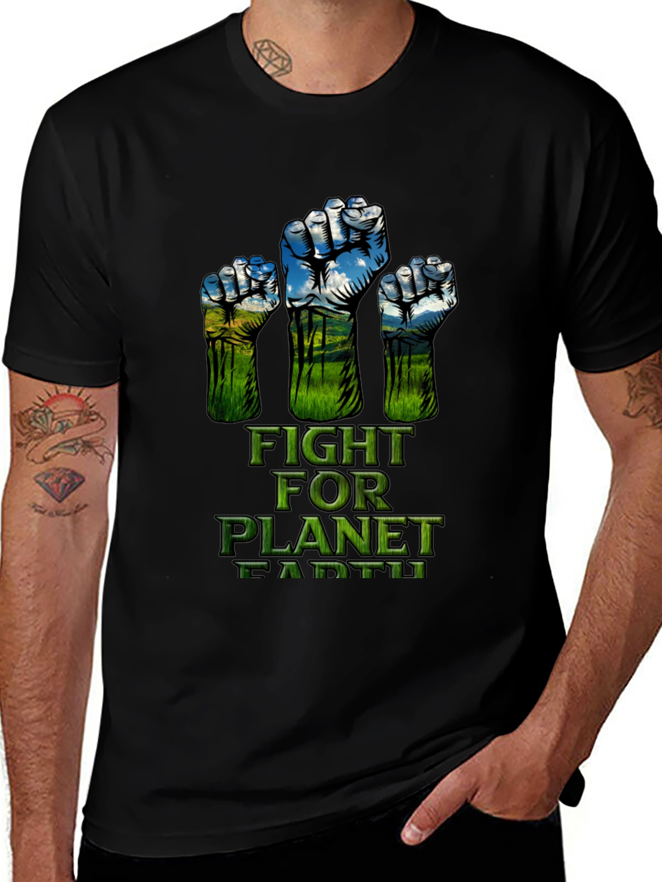 Fight for Planet Earth Graphic T-Shirt