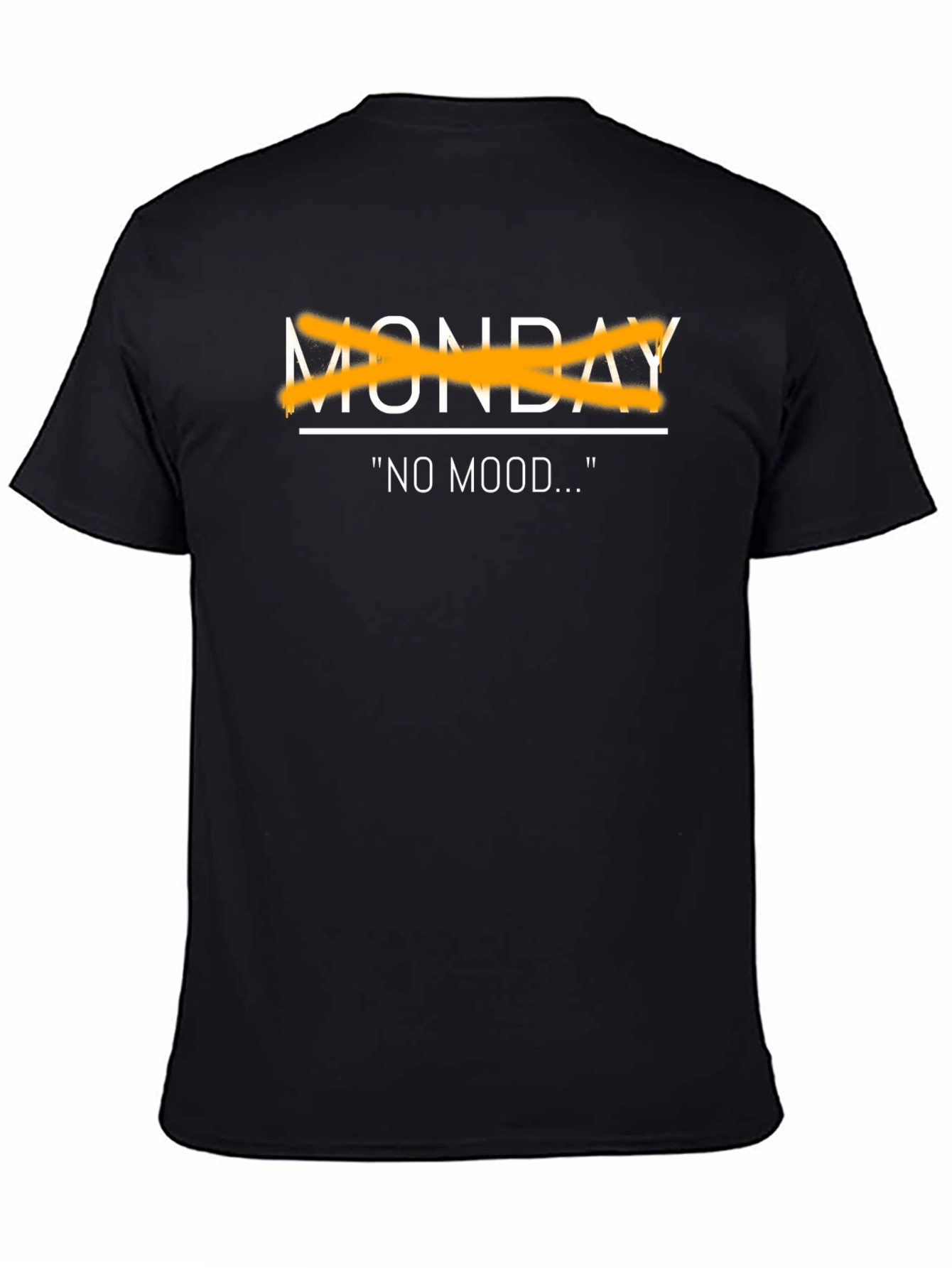 Monday No Mood Black Graphic Tee