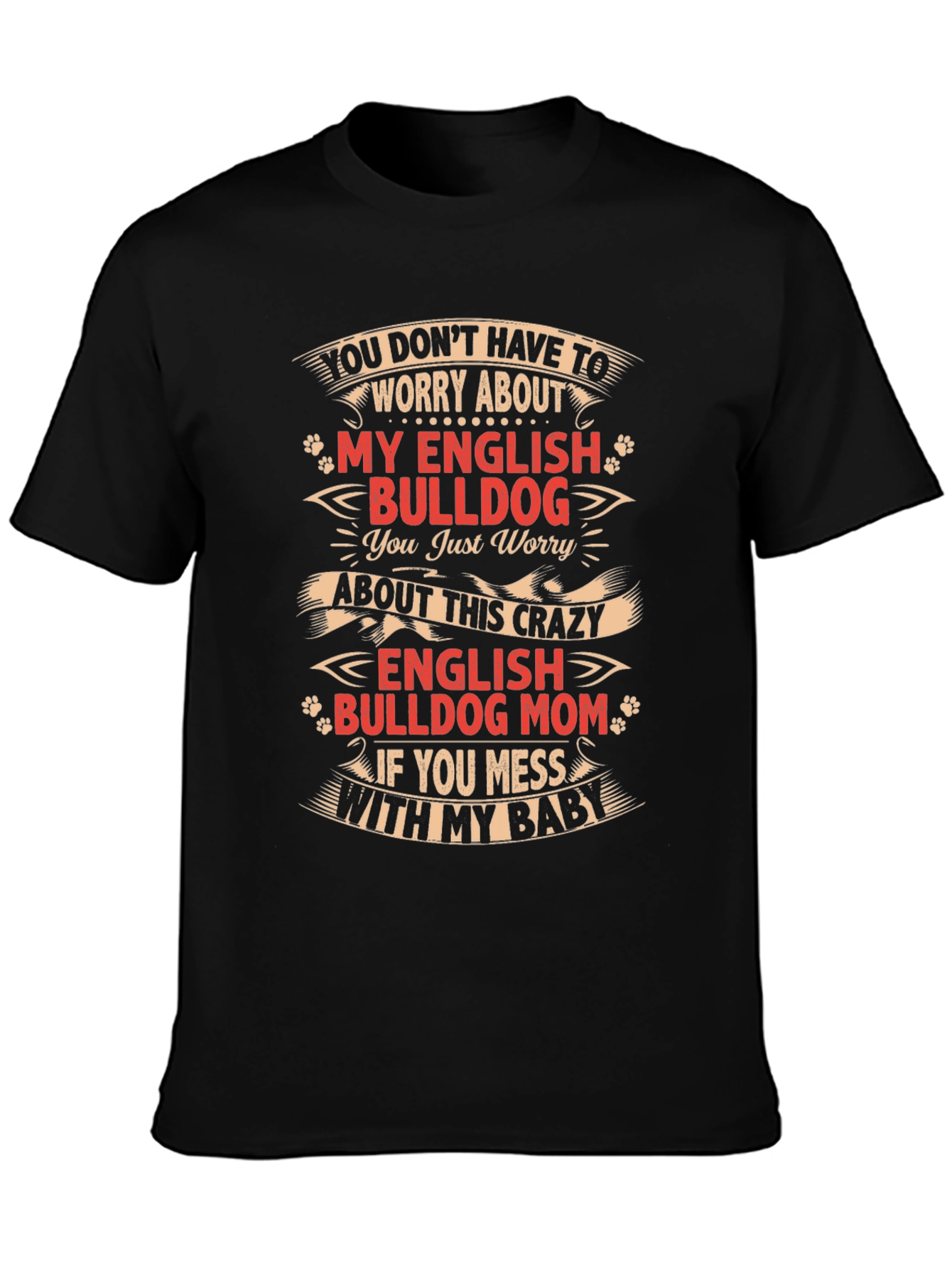 English Bulldog Mom T-Shirt