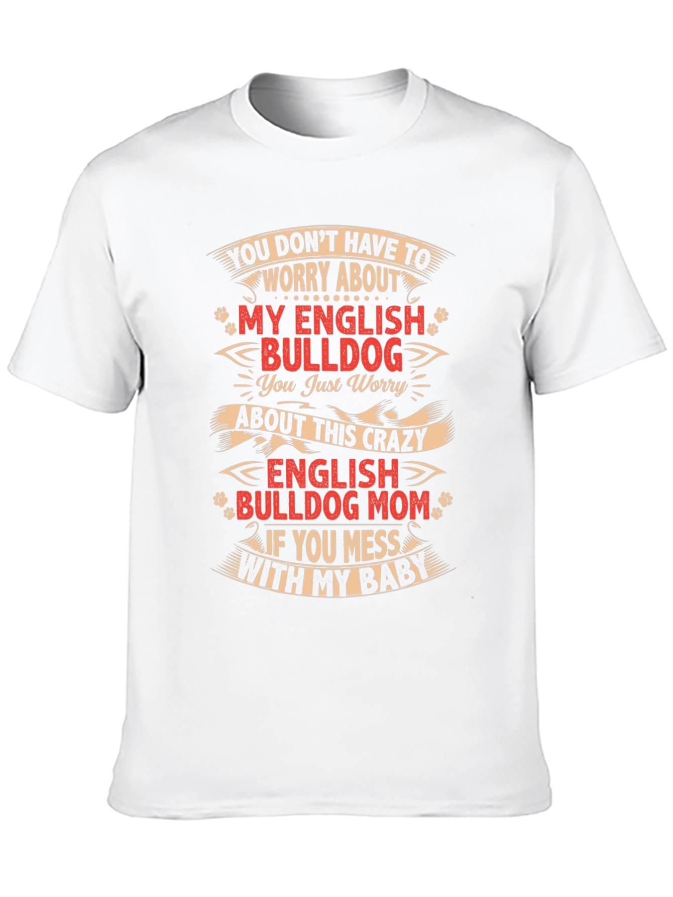 English Bulldog Mom T-Shirt