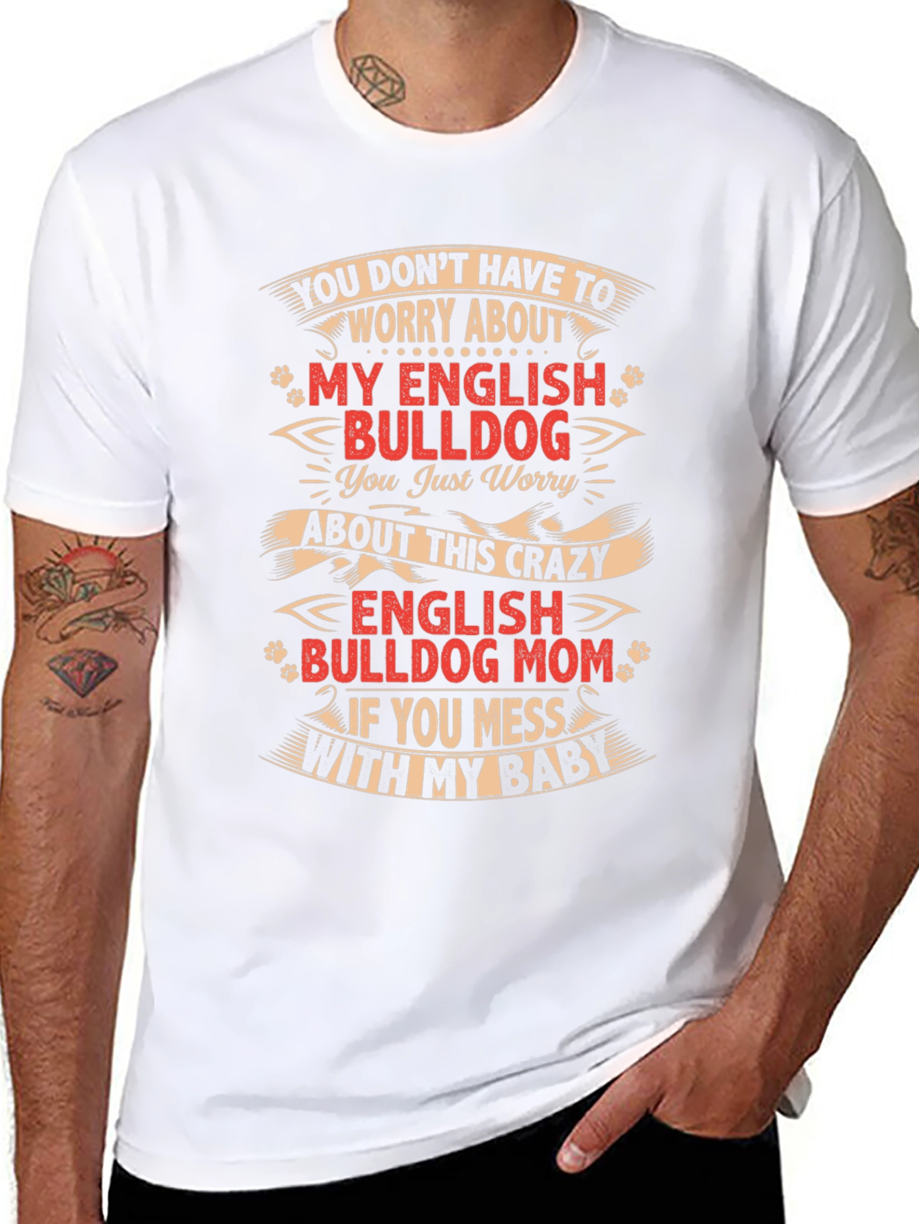 English Bulldog Mom T-Shirt