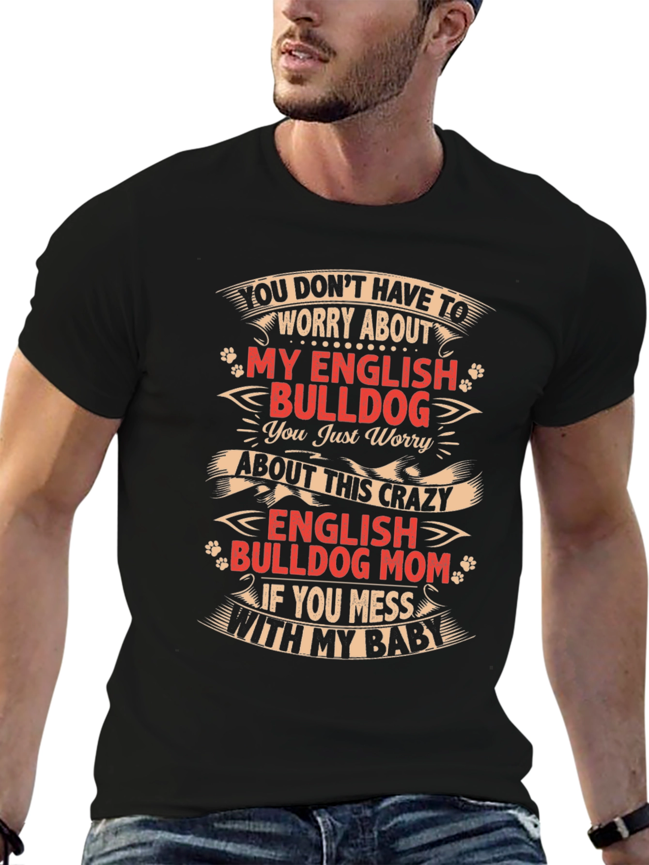 English Bulldog Mom T-Shirt