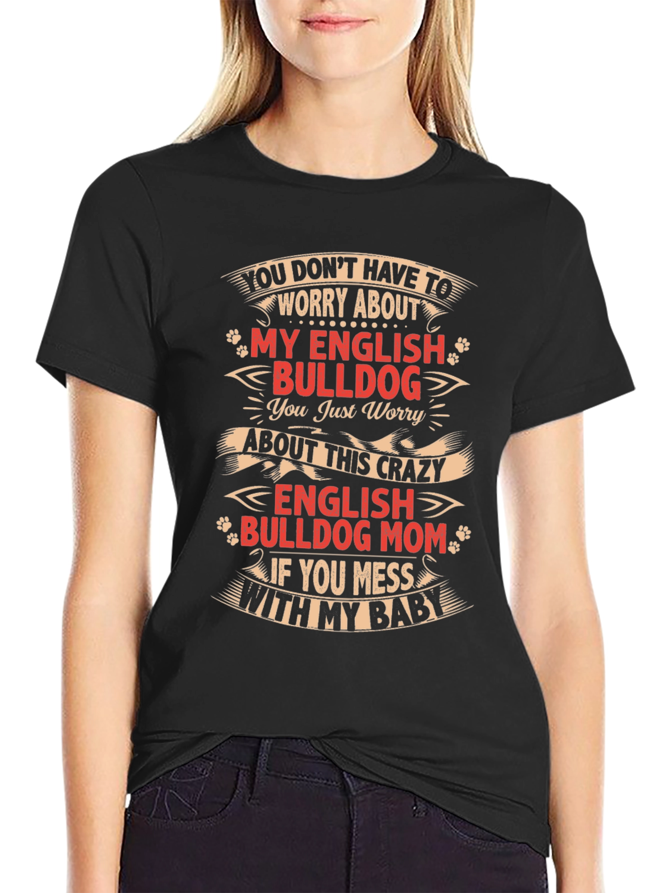 English Bulldog Mom T-Shirt