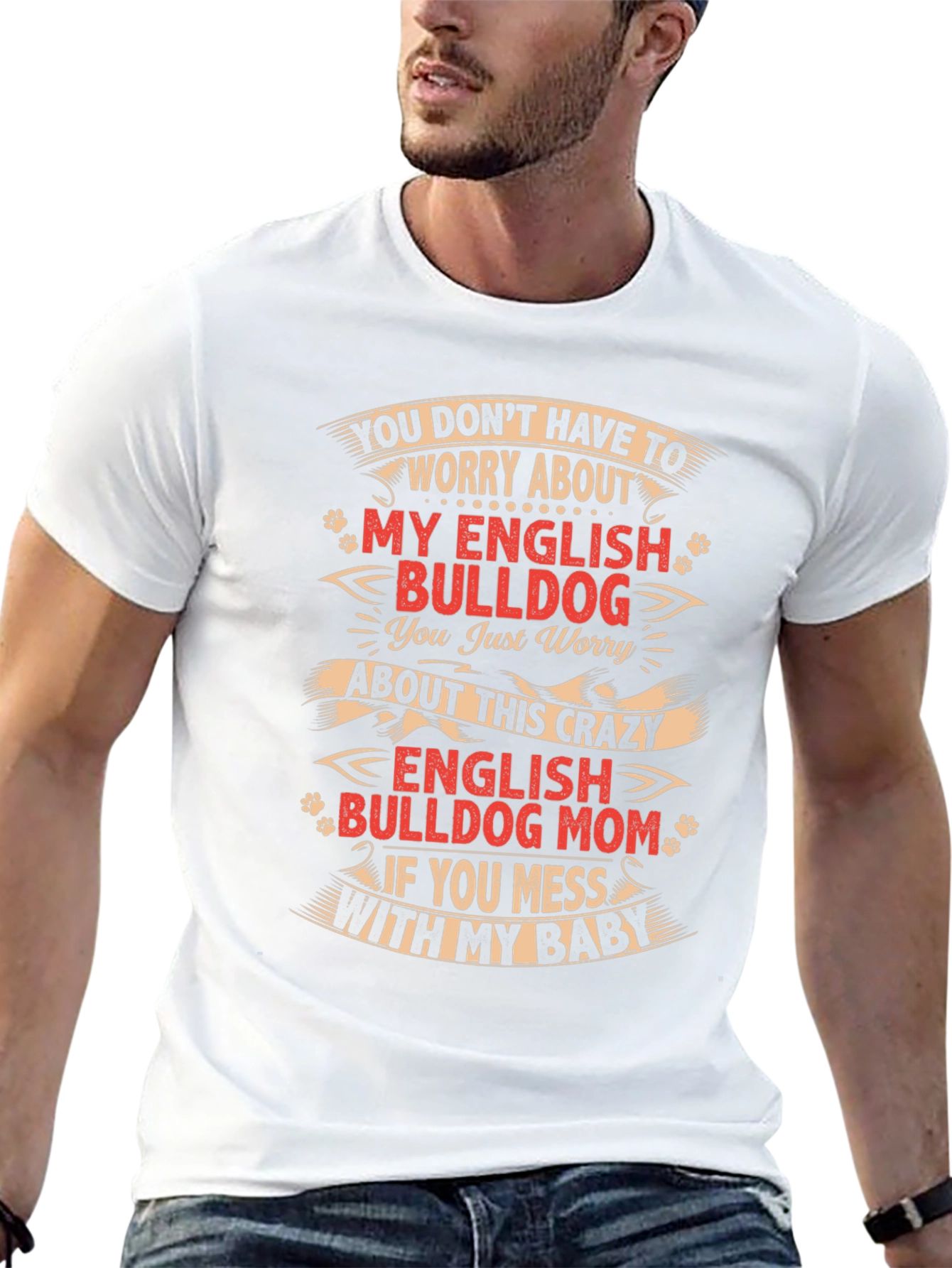 English Bulldog Mom T-Shirt