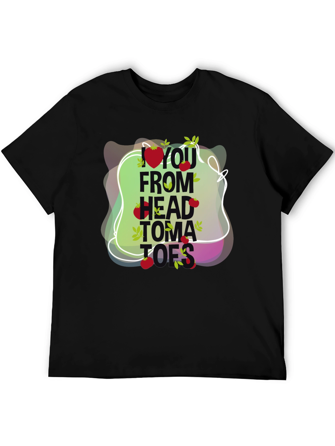 Head to Tomatoes Graphic Tee - Black