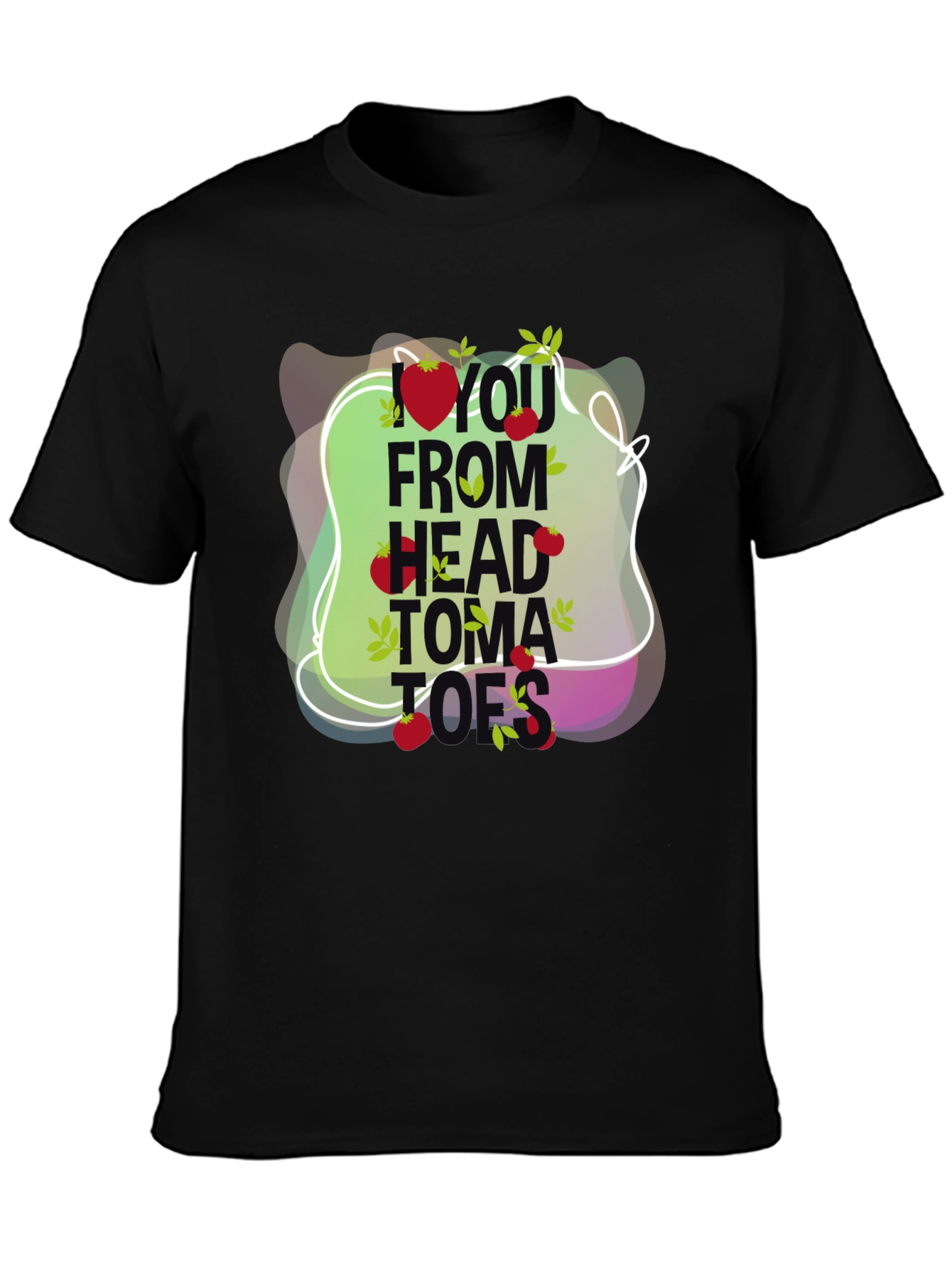 Head to Tomatoes Graphic Tee - Black