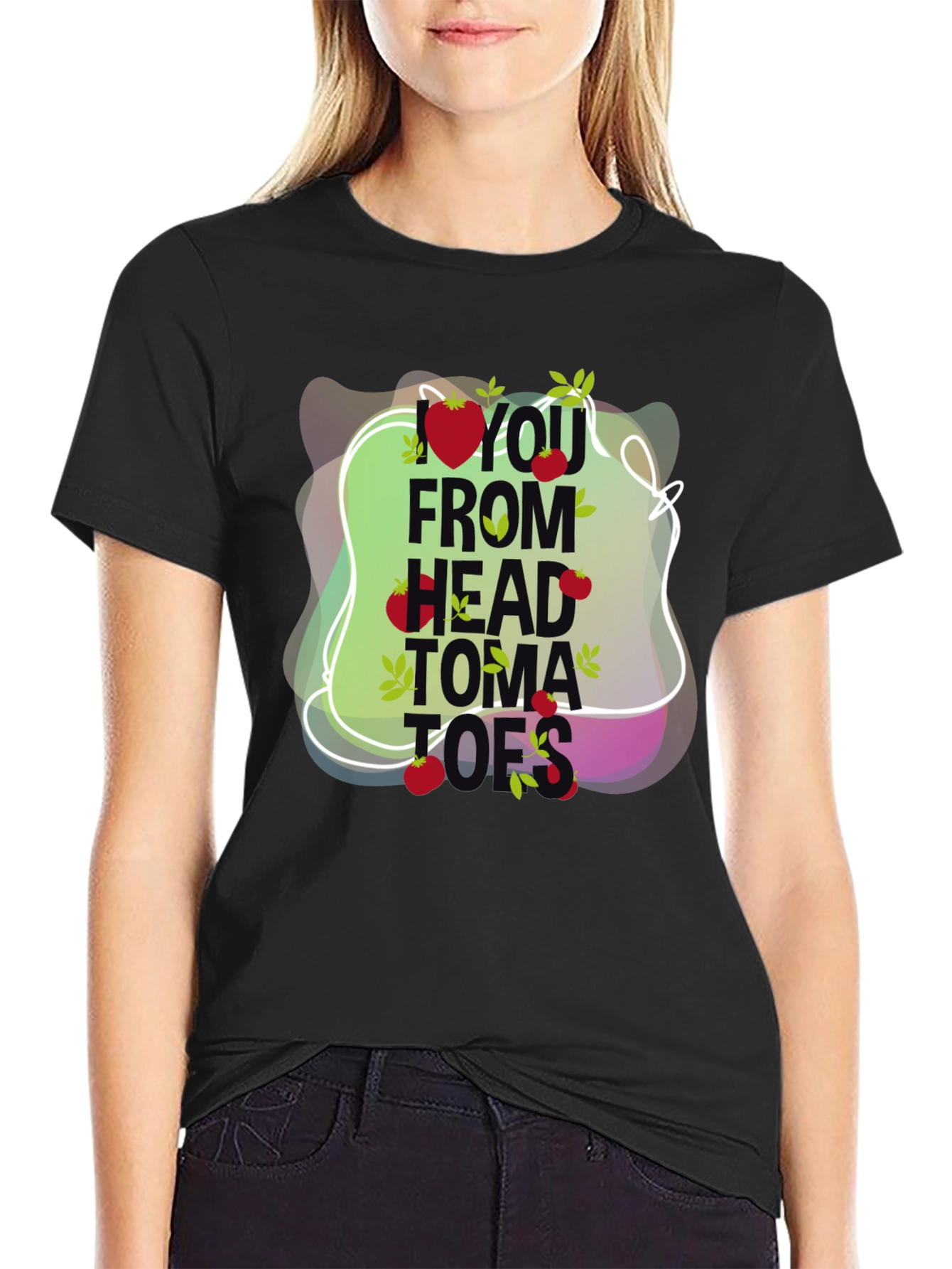Head to Tomatoes Graphic Tee - Black