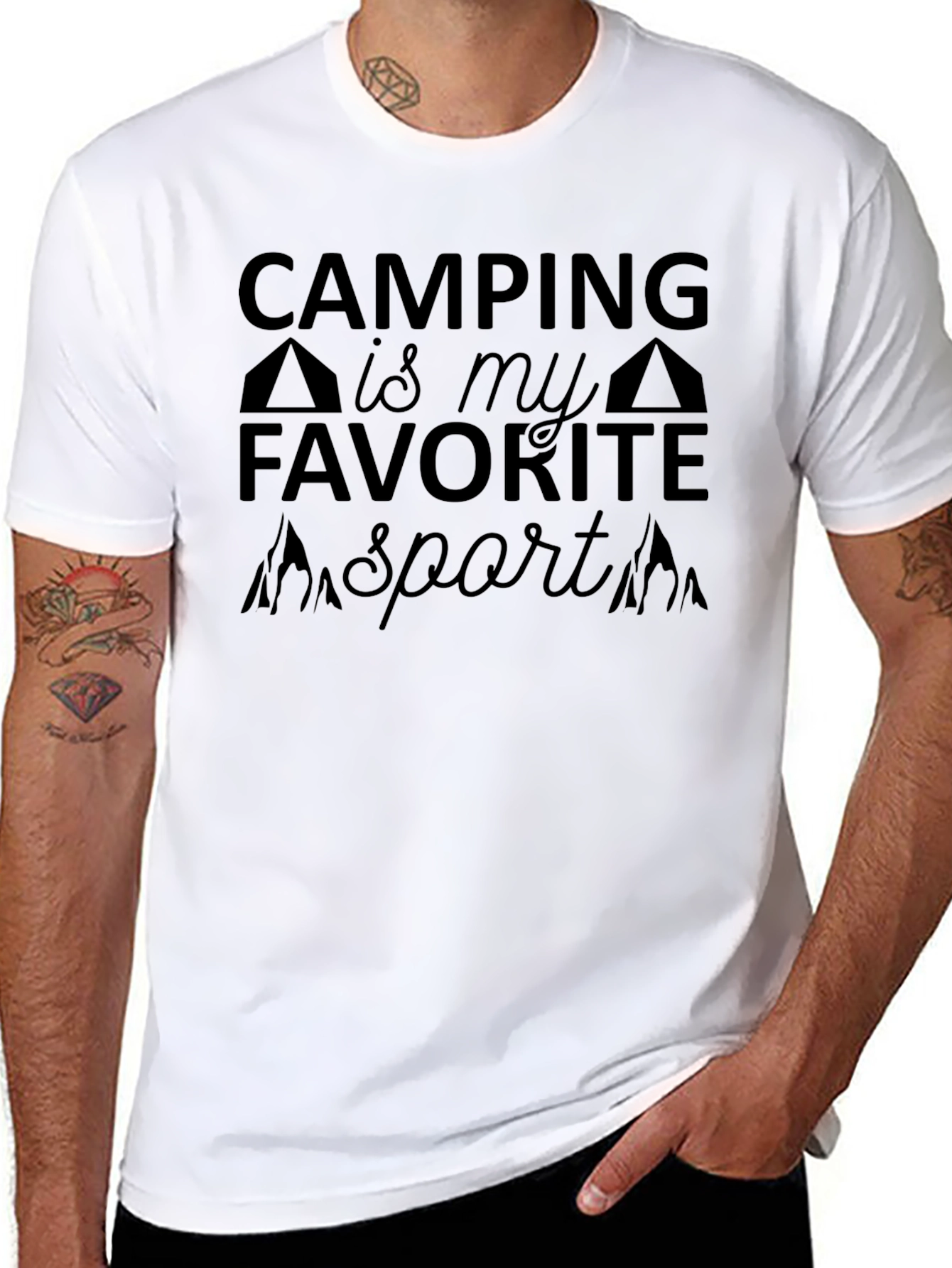 Camping is My Favorite Sport Graphic T-Shirt