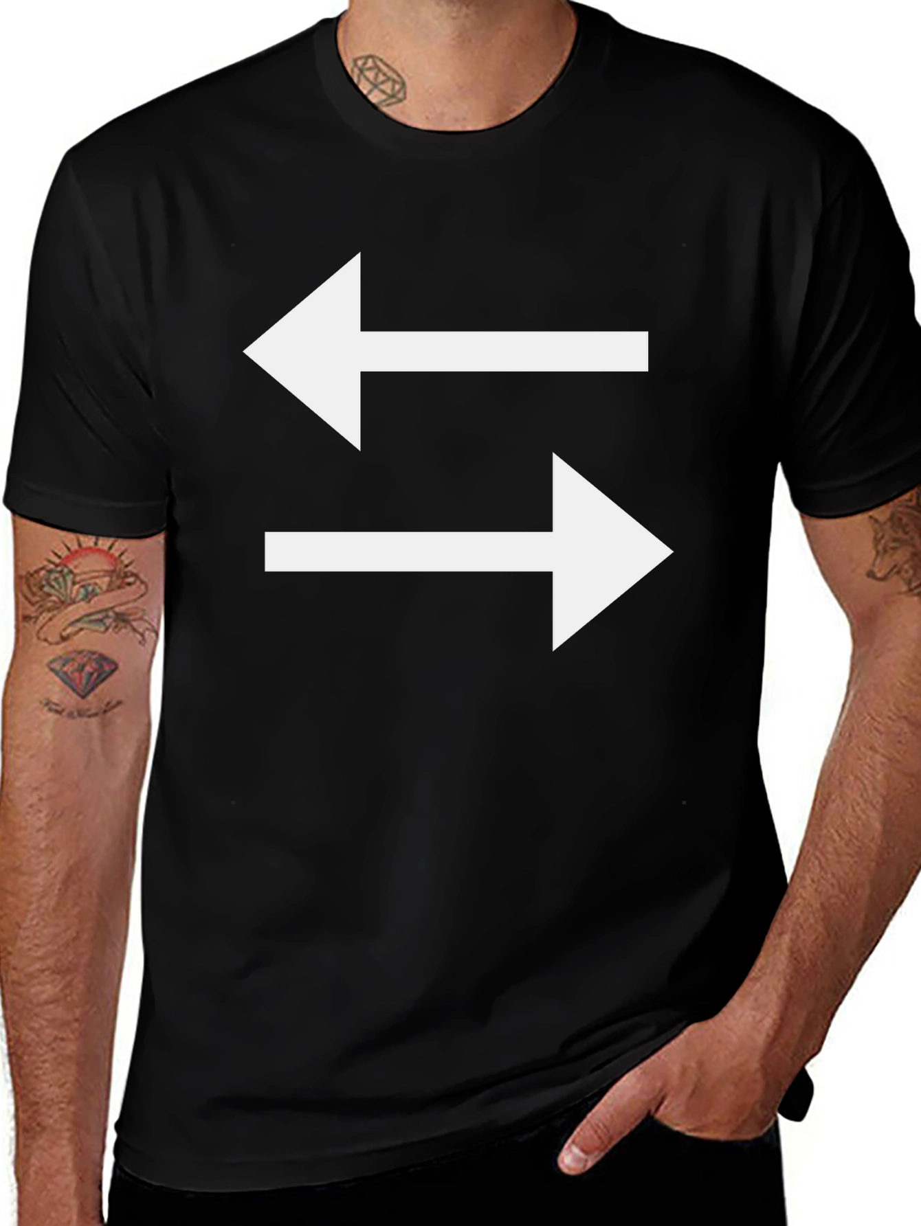Exchange Arrow Graphic Tee - Casual Style