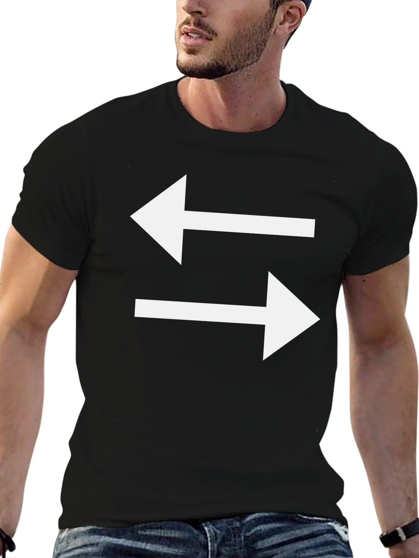 Exchange Arrow Graphic Tee - Casual Style
