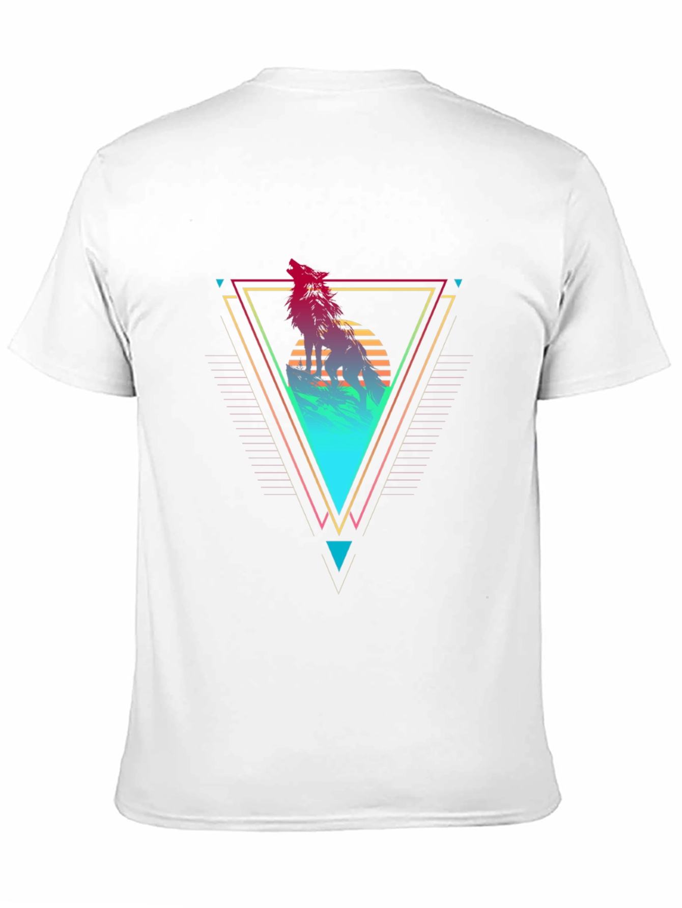 Geometric Wolf Graphic Tee