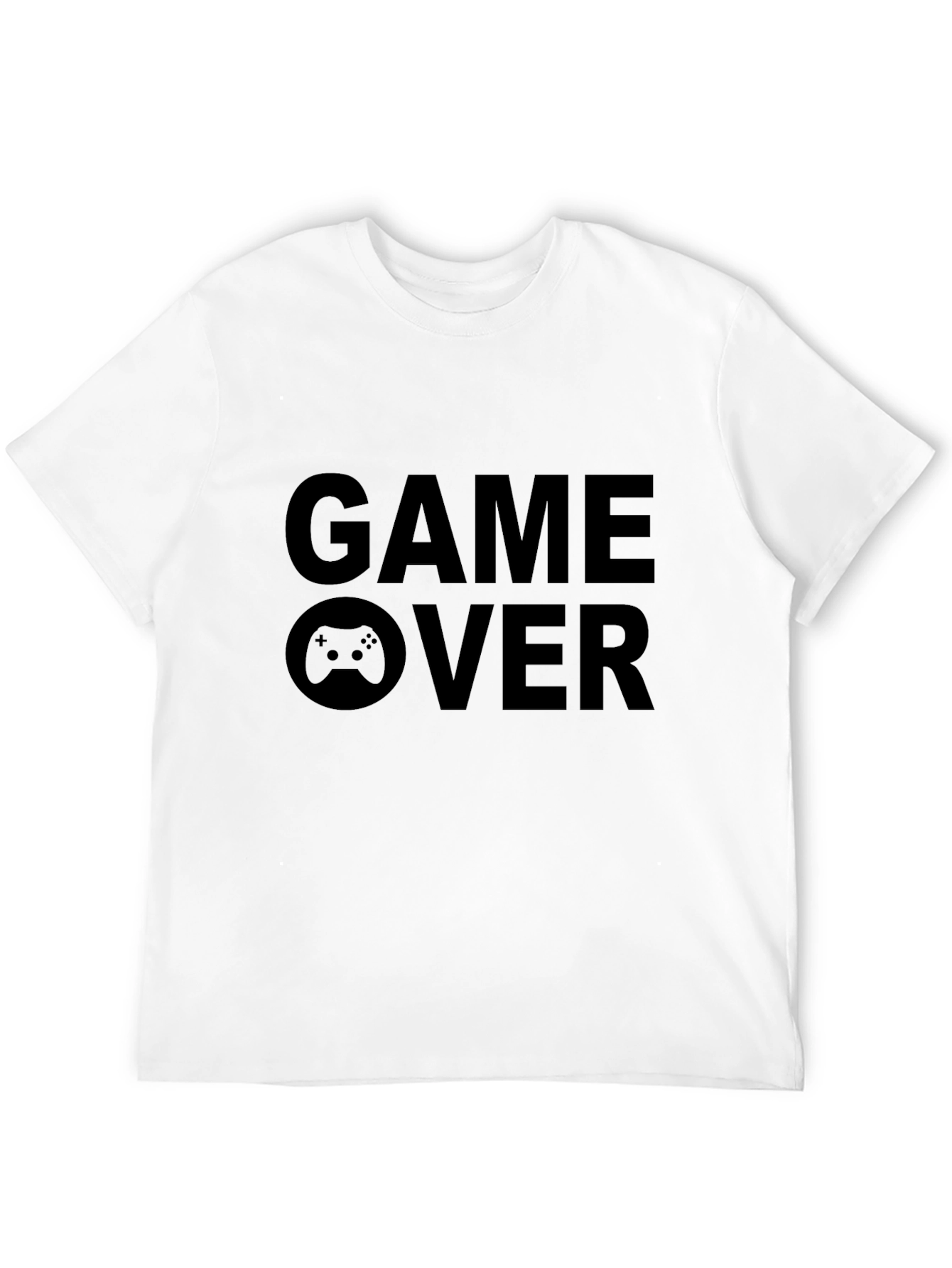 Game Over Graphic Tee - Black Gamer T-Shirt