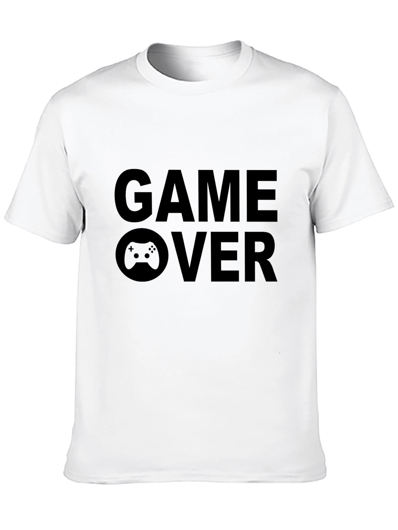 Game Over Graphic Tee - Black Gamer T-Shirt