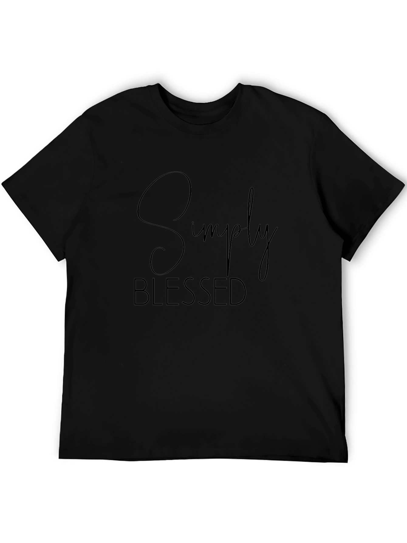 Simply Blessed Black Graphic Tee