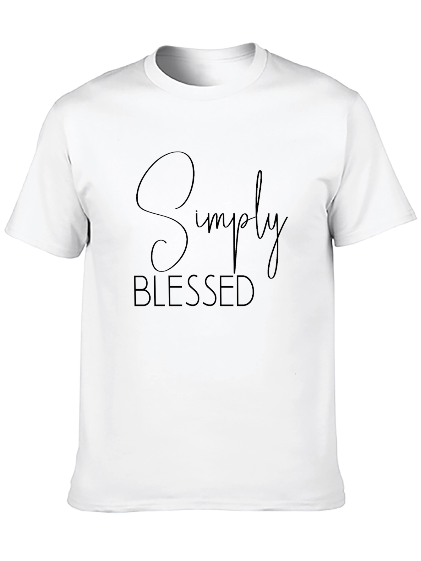 Simply Blessed Black Graphic Tee